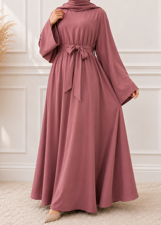 10-IN DAILYWEAR ABAYA | FLAMINGO
