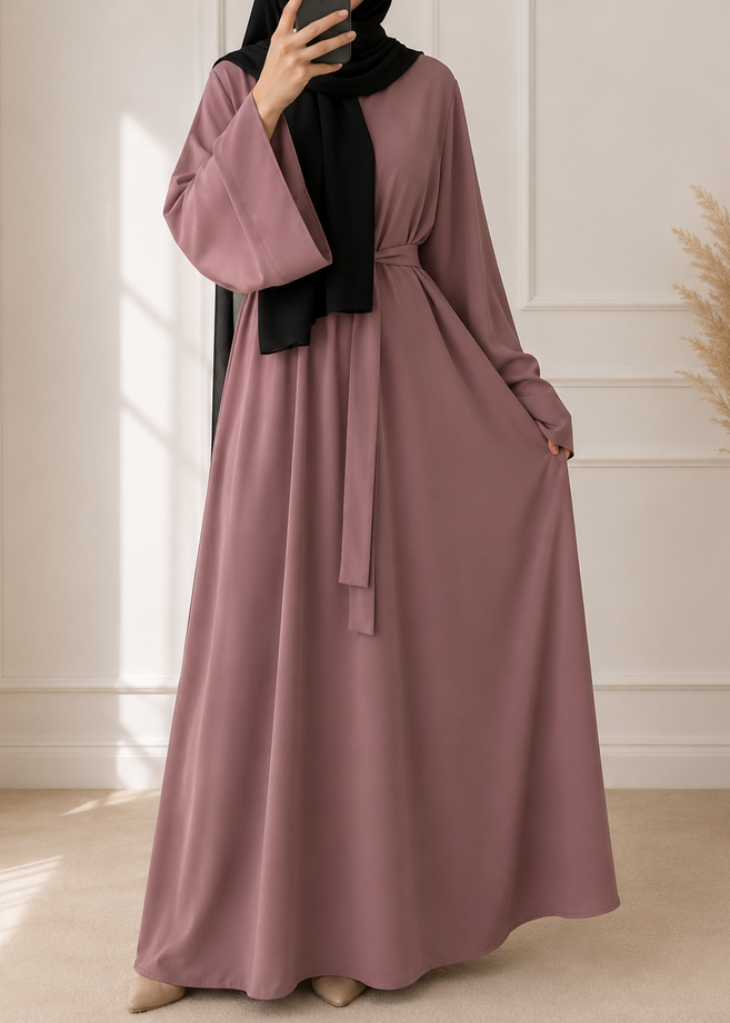 10-IN DAILYWEAR ABAYA | PINK