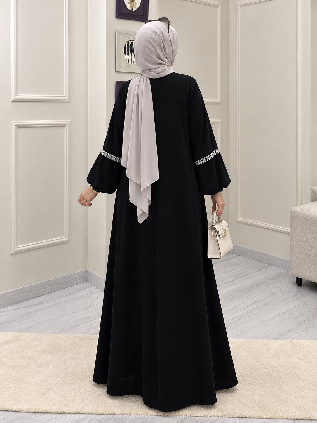 6001 - AASH BASIC ABAYA | BLACK