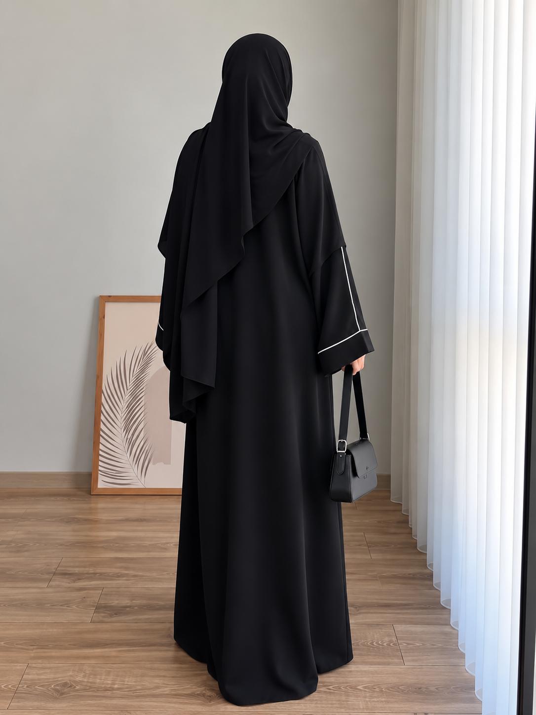 HANIA PIPIN ABAYA | BLACK