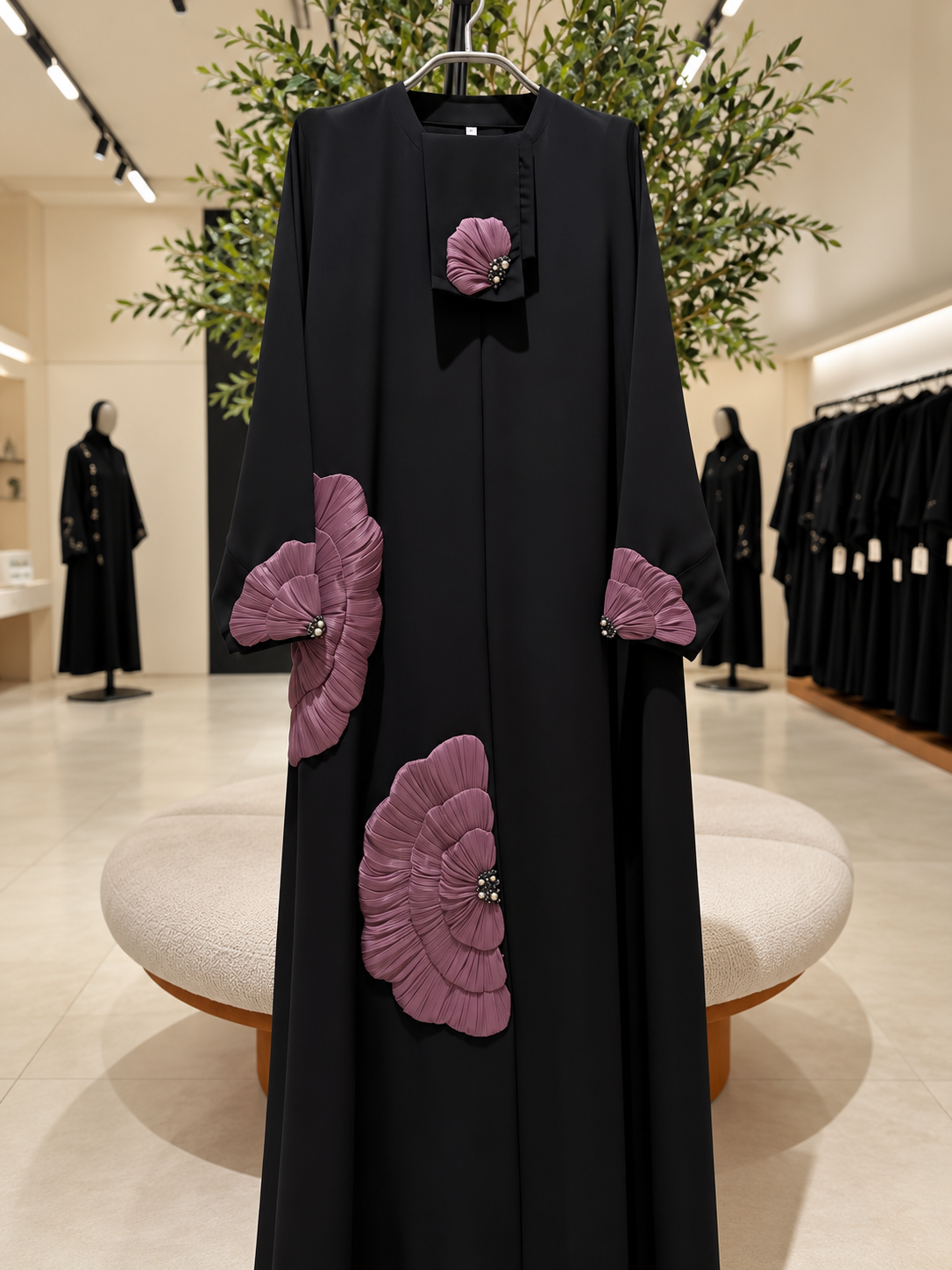 RUKAIYYA LUXE ABAYA | PINK