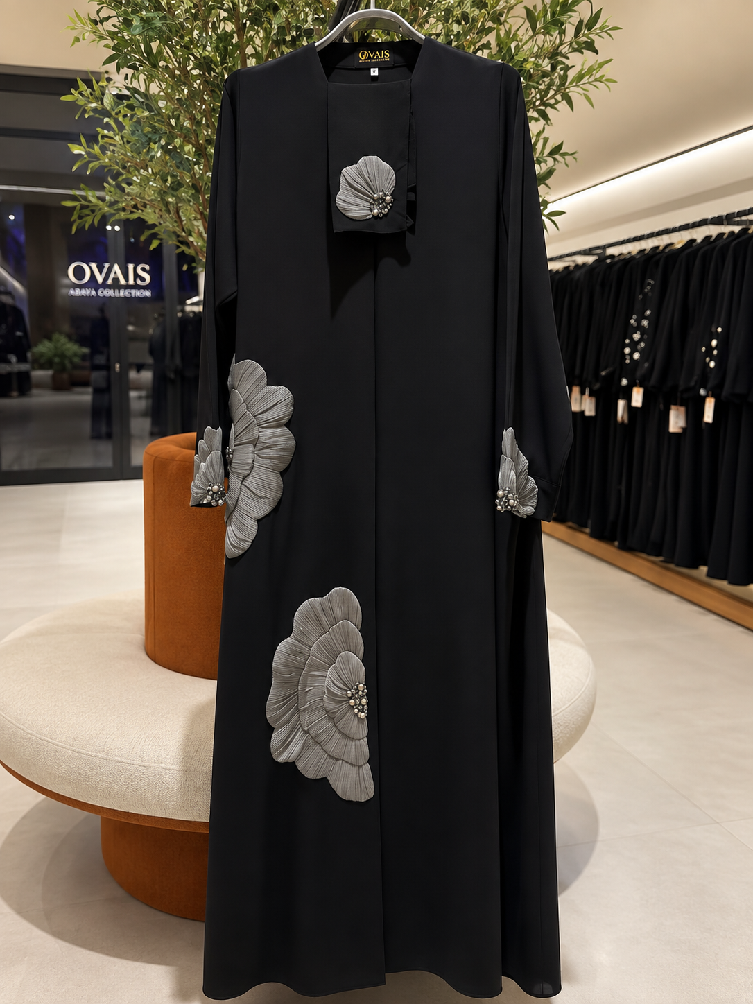 RUKAIYYA LUXE ABAYA | GRAY