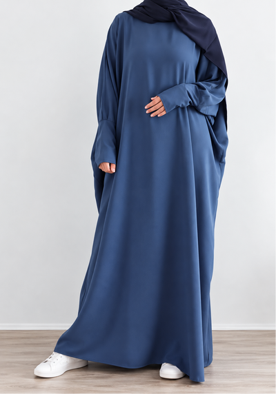 1071 FITTING SLEEVE ABAYA | BLUE WATER