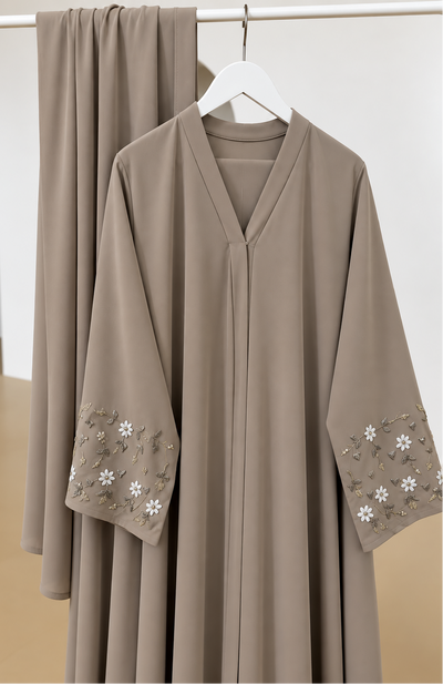 AL-KOUSAR HANDWORK ABAYA |  NUDE