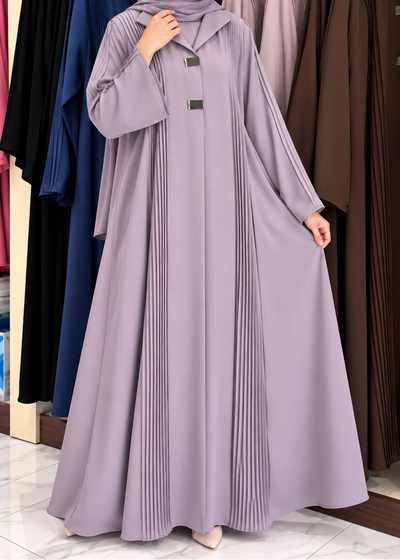AYZAL FRONT OPEN ABAYA | LIL LAVENDER