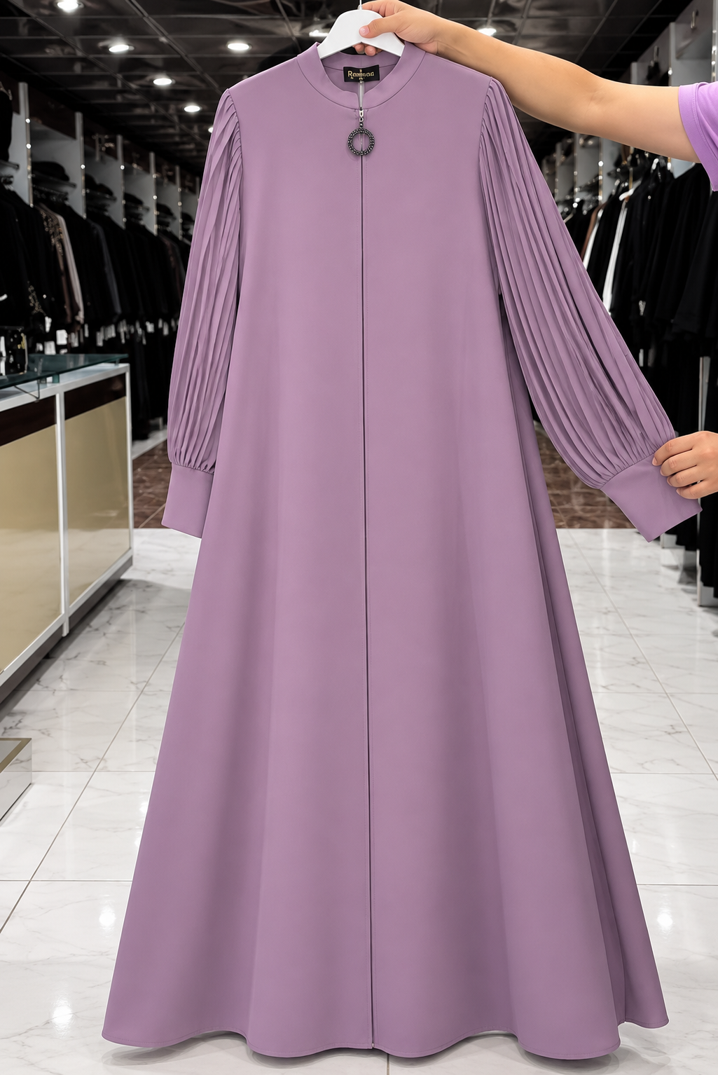 IRAM ZIPPER ABAYA | LAVENDER