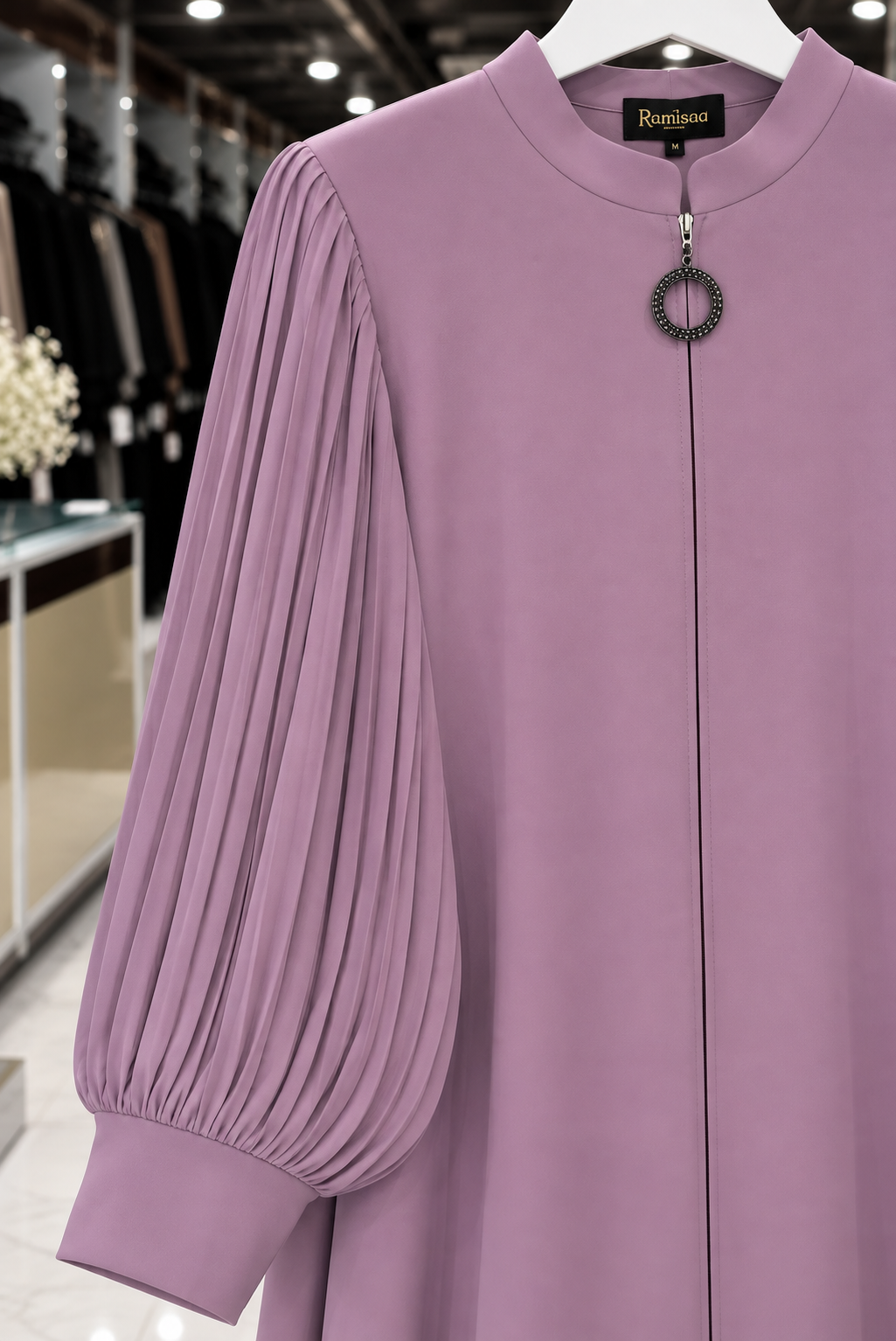 IRAM ZIPPER ABAYA | LAVENDER