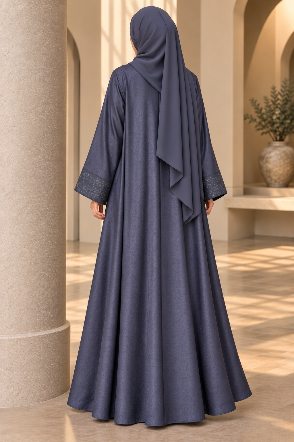 AAFIA KIMONO ABAYA | DARK GRAY