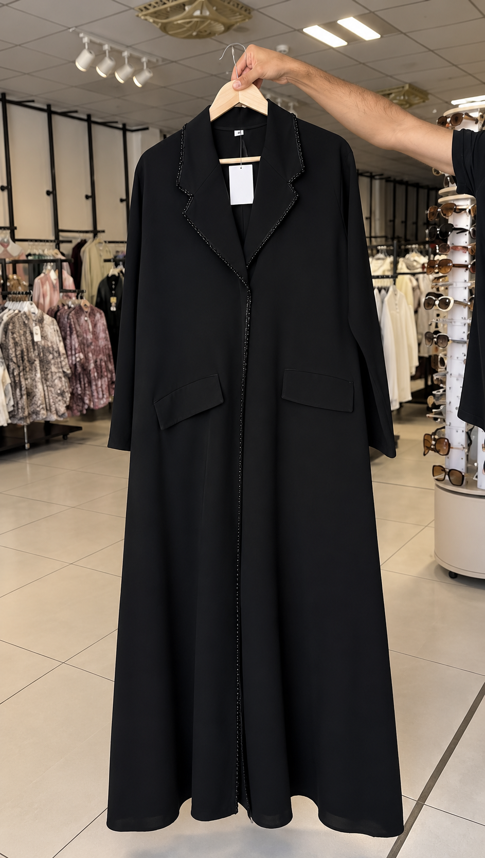 RAHA POCKET ABAYA | BLACK