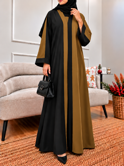 REEBA FULLY CLOSED ABAYA | GOLDEN