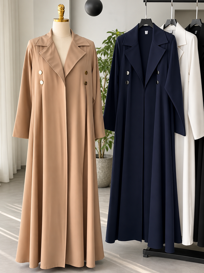 IZMAH COAT STYLE ABAYA | BEIGE