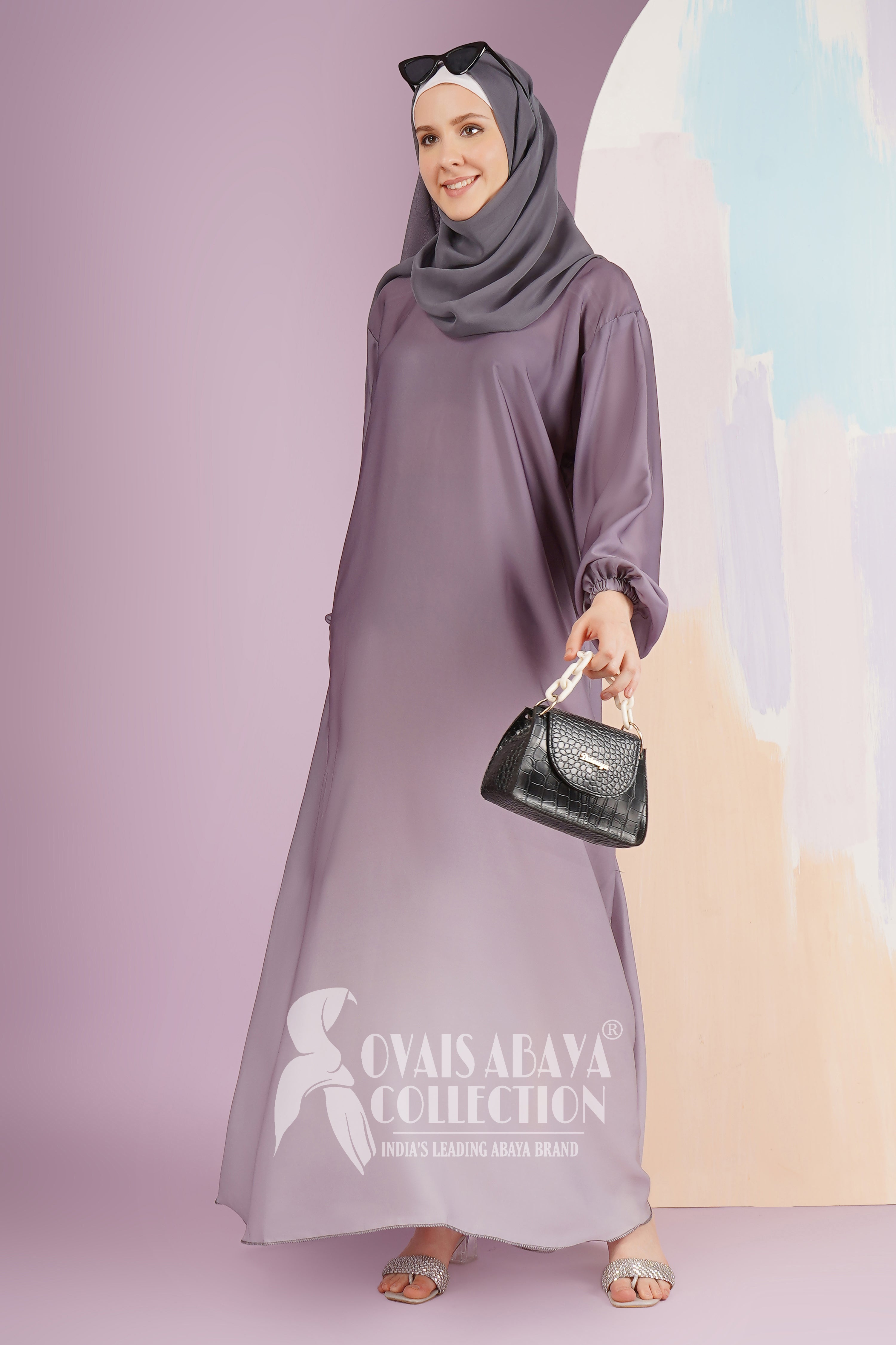 Aliza Orignal Plain Abaya - LAVENDER ( NEW LAUNCH )