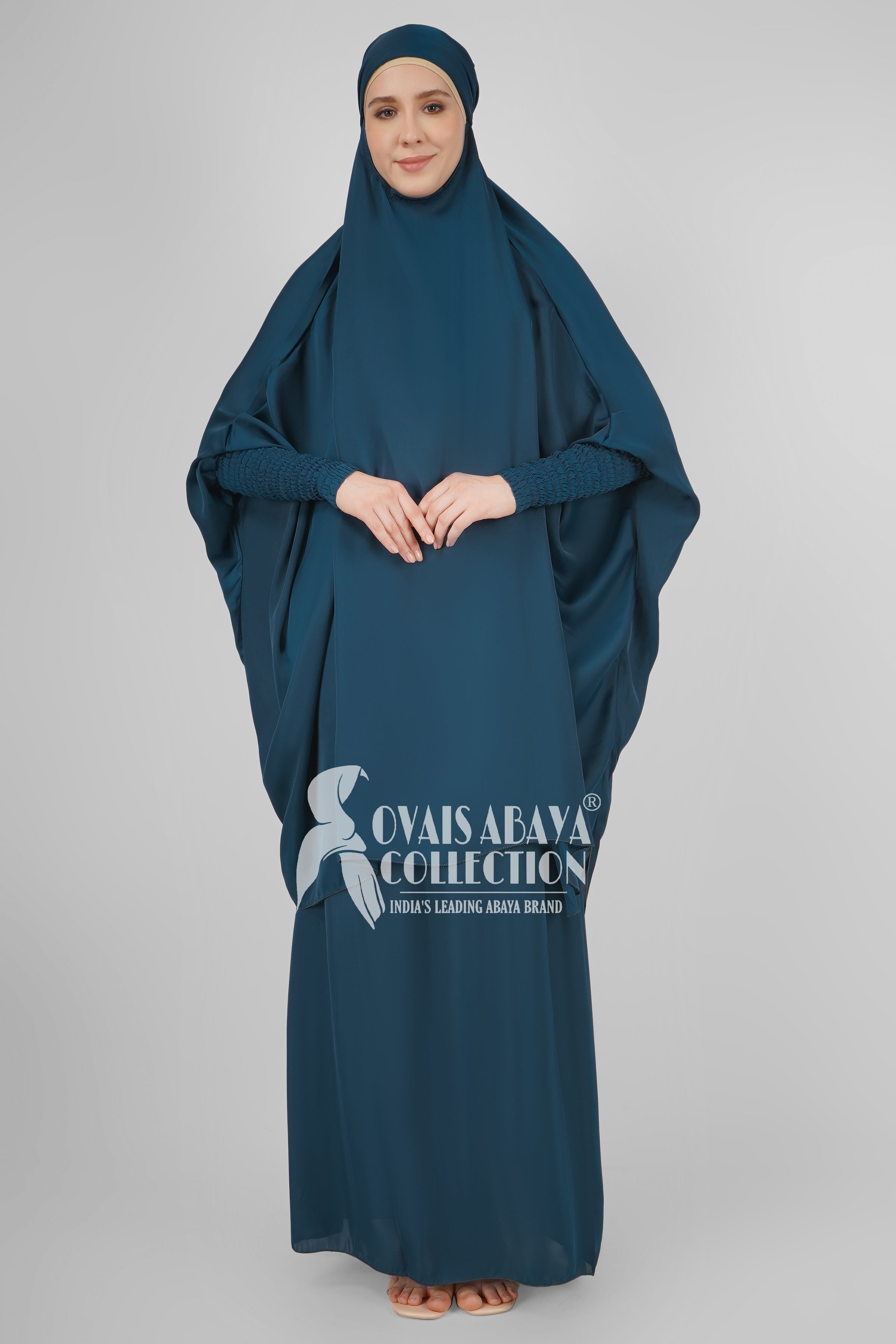 2 Piece Jilbab with Skirt Best of Daily Wear - ( TEAL )