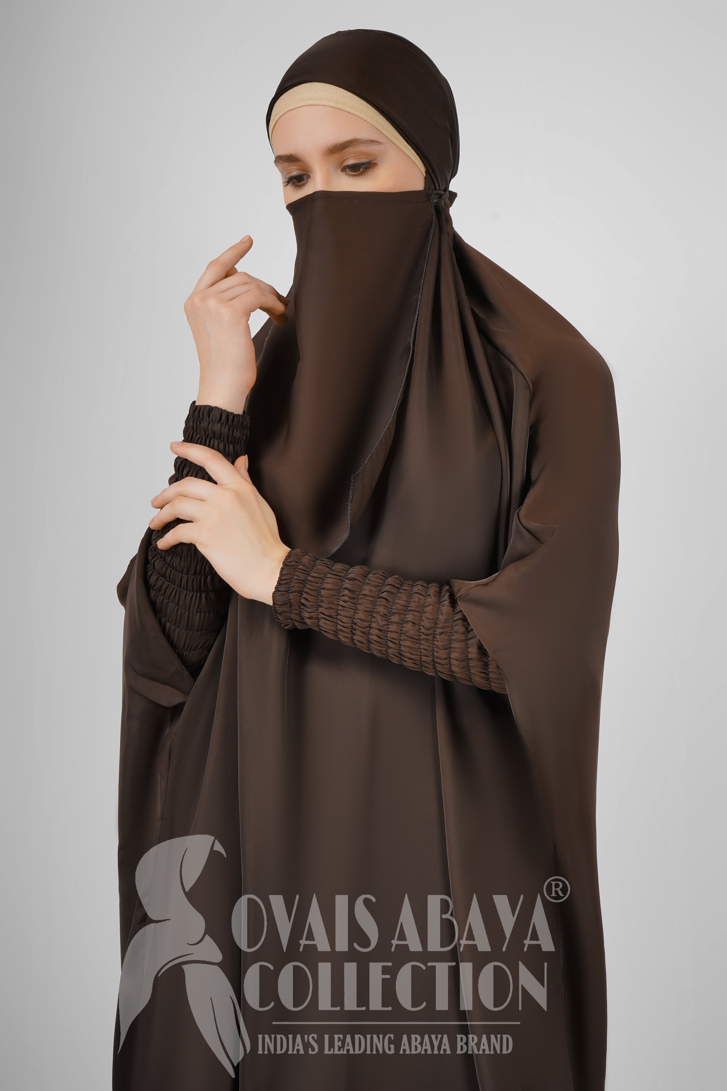 2 Piece Jilbab with Skirt Best of Daily Wear - ( COFFEE )