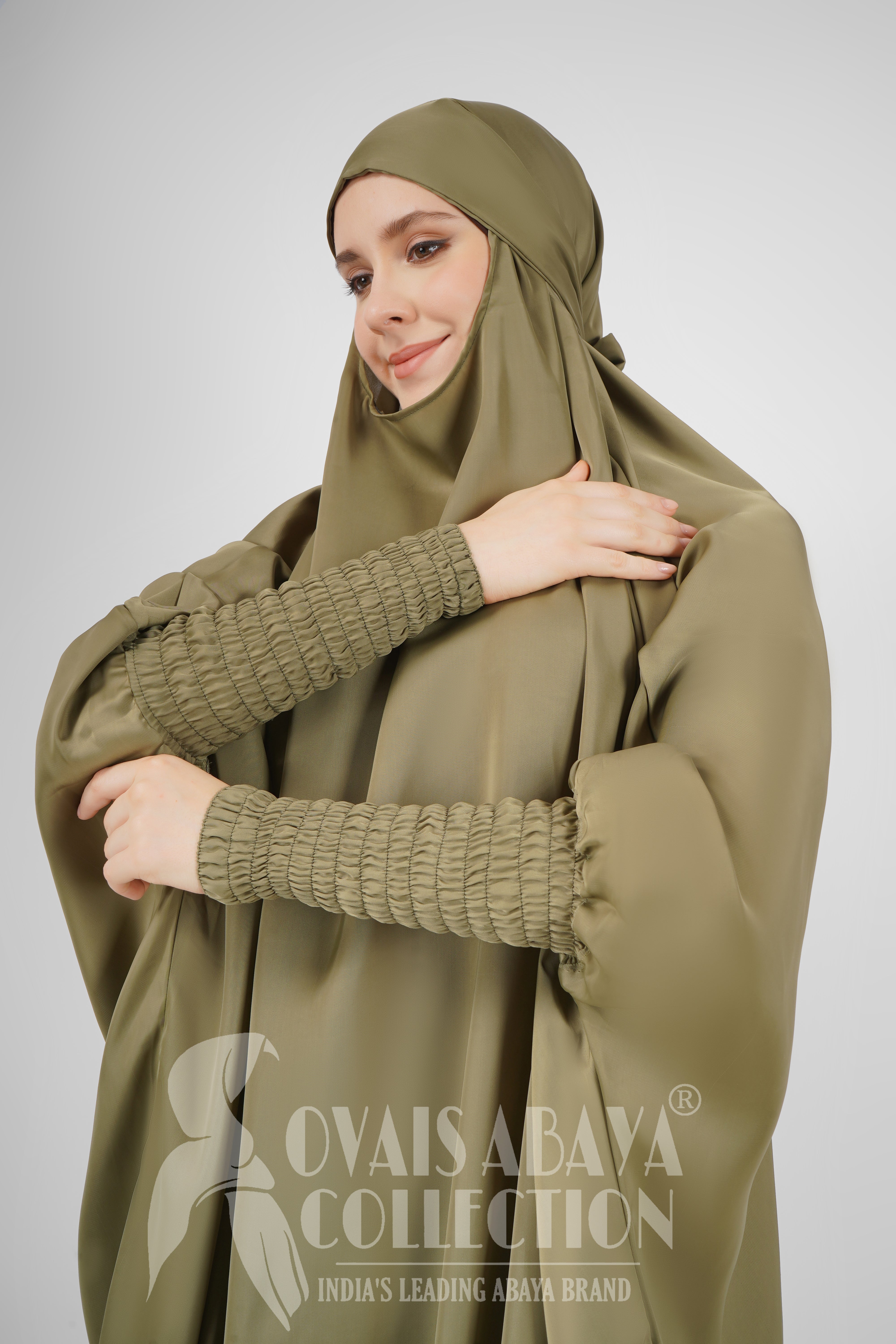 2 Piece Jilbab with Skirt Best of Daily Wear - ( PISTA GREEN )