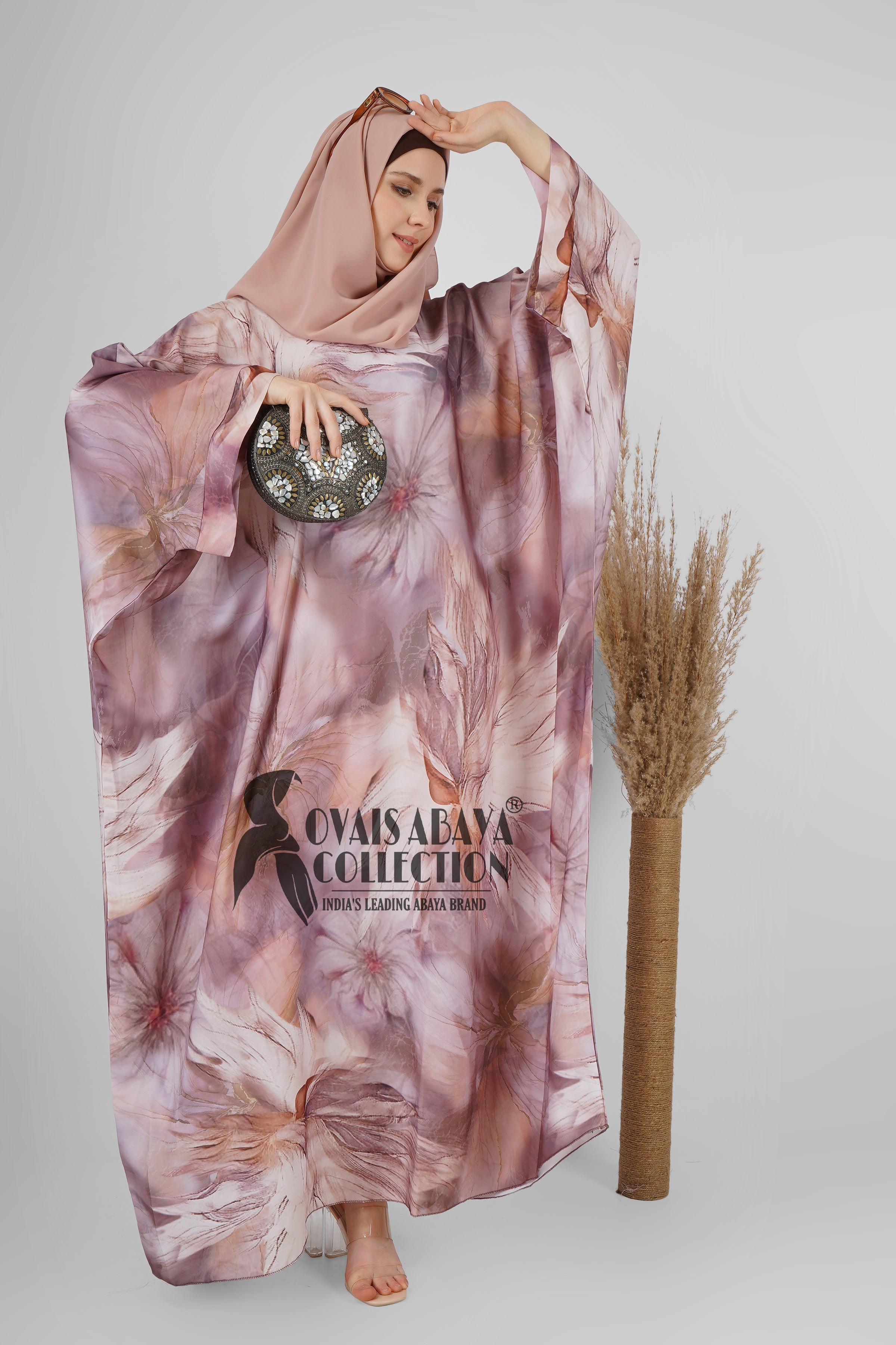 ALIZA ORIGNAL PRINTED KAFTAN ABAYA - ( SHADE 7 )