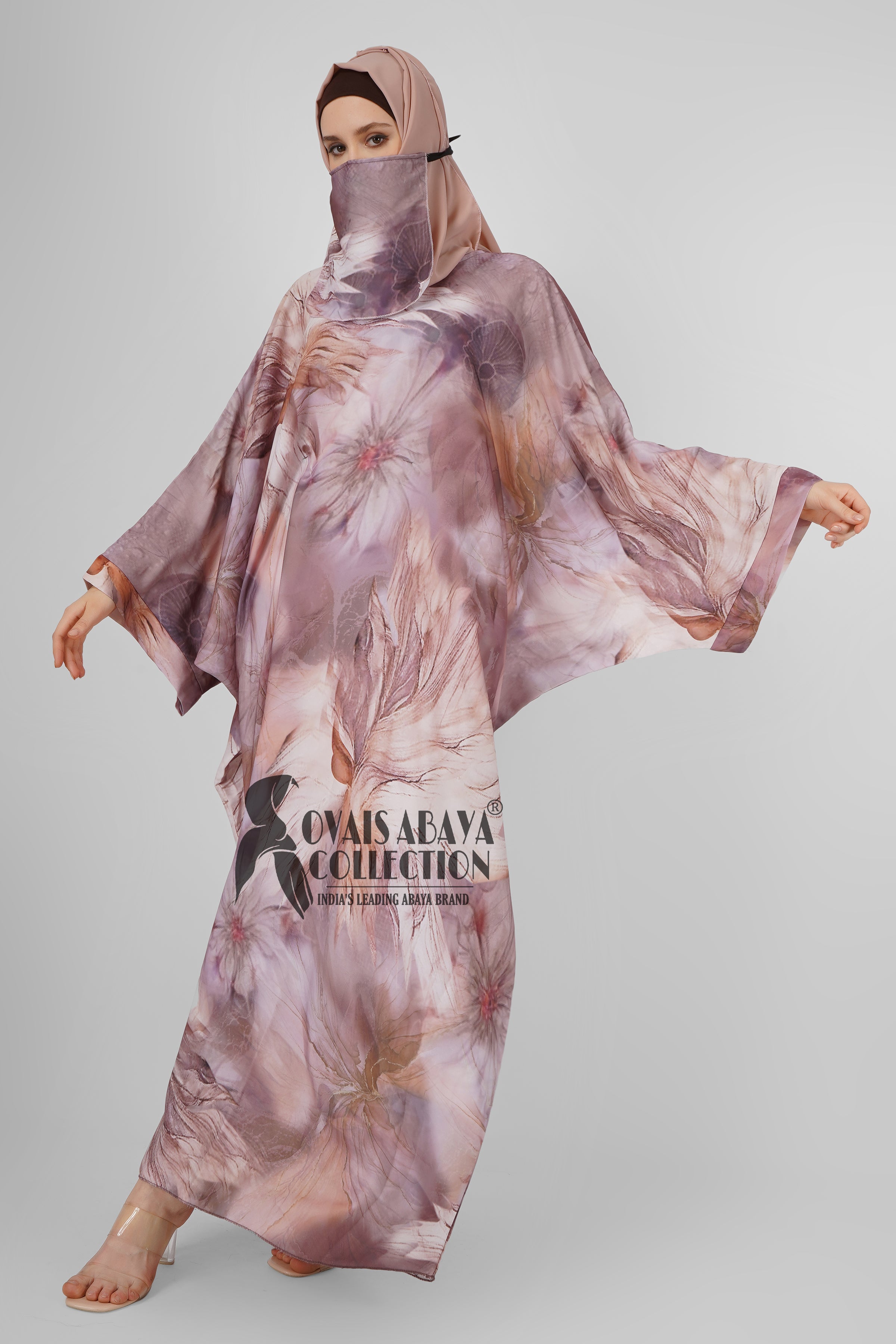 ALIZA ORIGNAL PRINTED KAFTAN ABAYA - ( SHADE 7 )