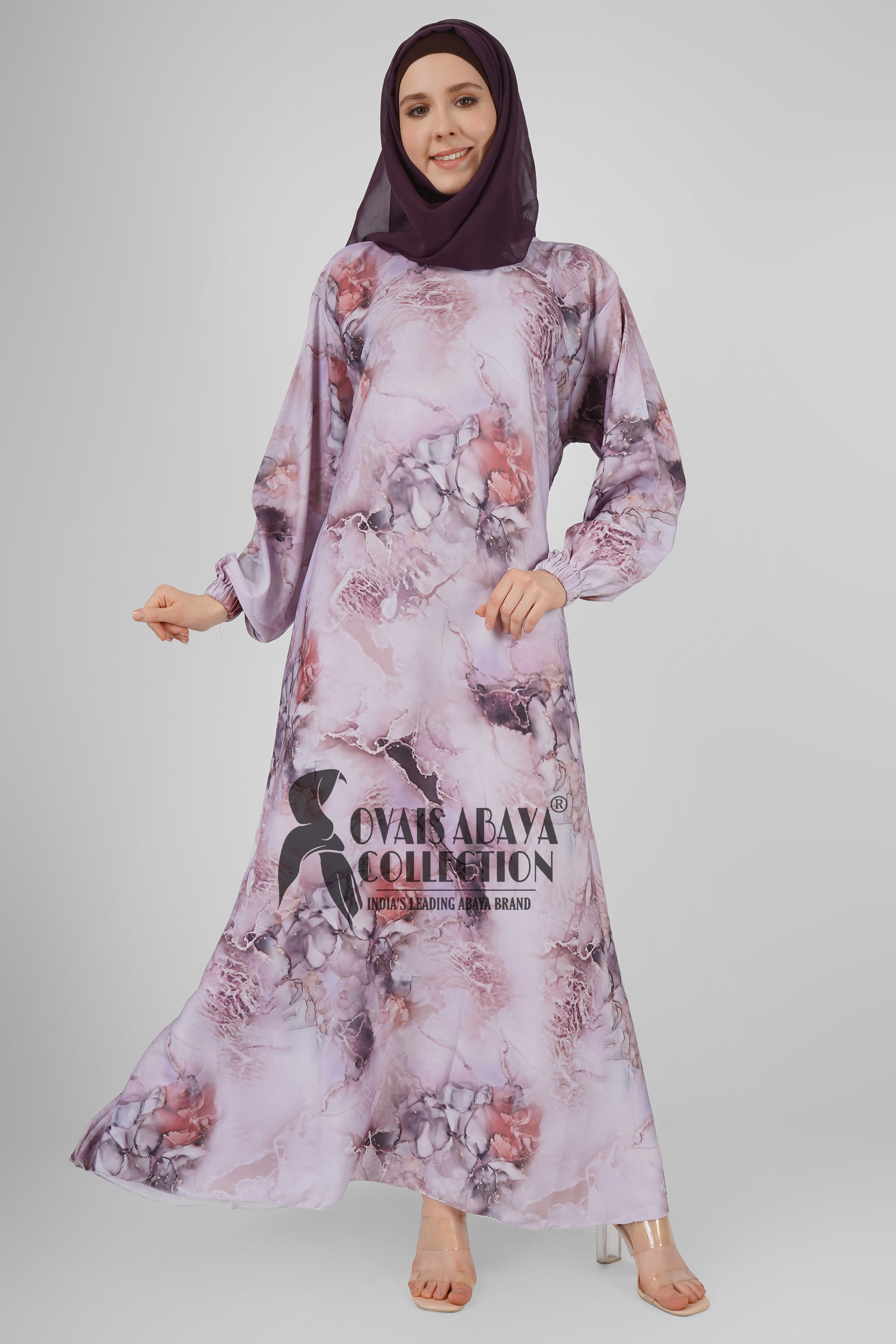 ALIZA ORIGNAL PRINTED ABAYA - ( SHADE - 15 )