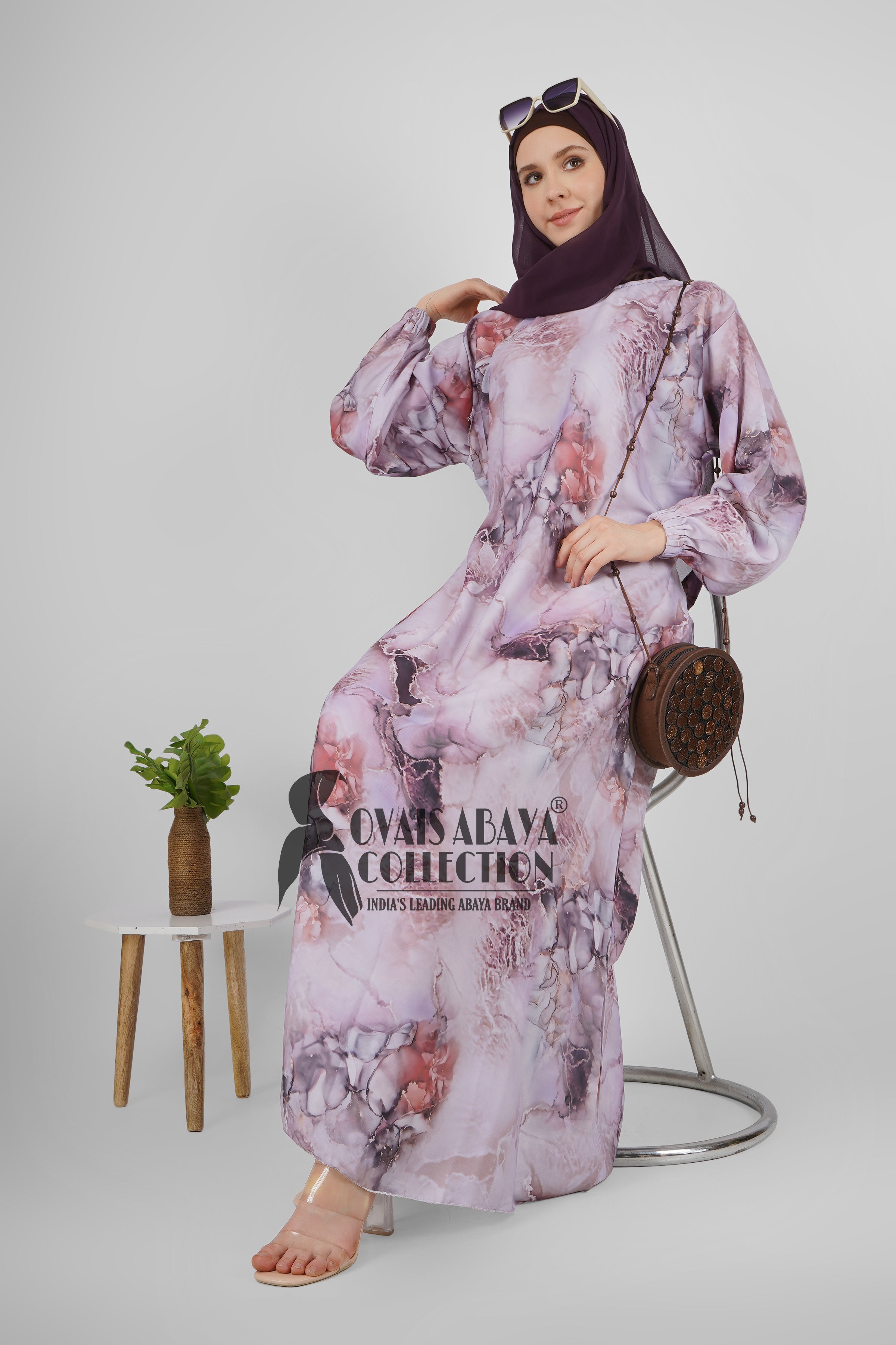 ALIZA ORIGNAL PRINTED ABAYA - ( SHADE - 15 )