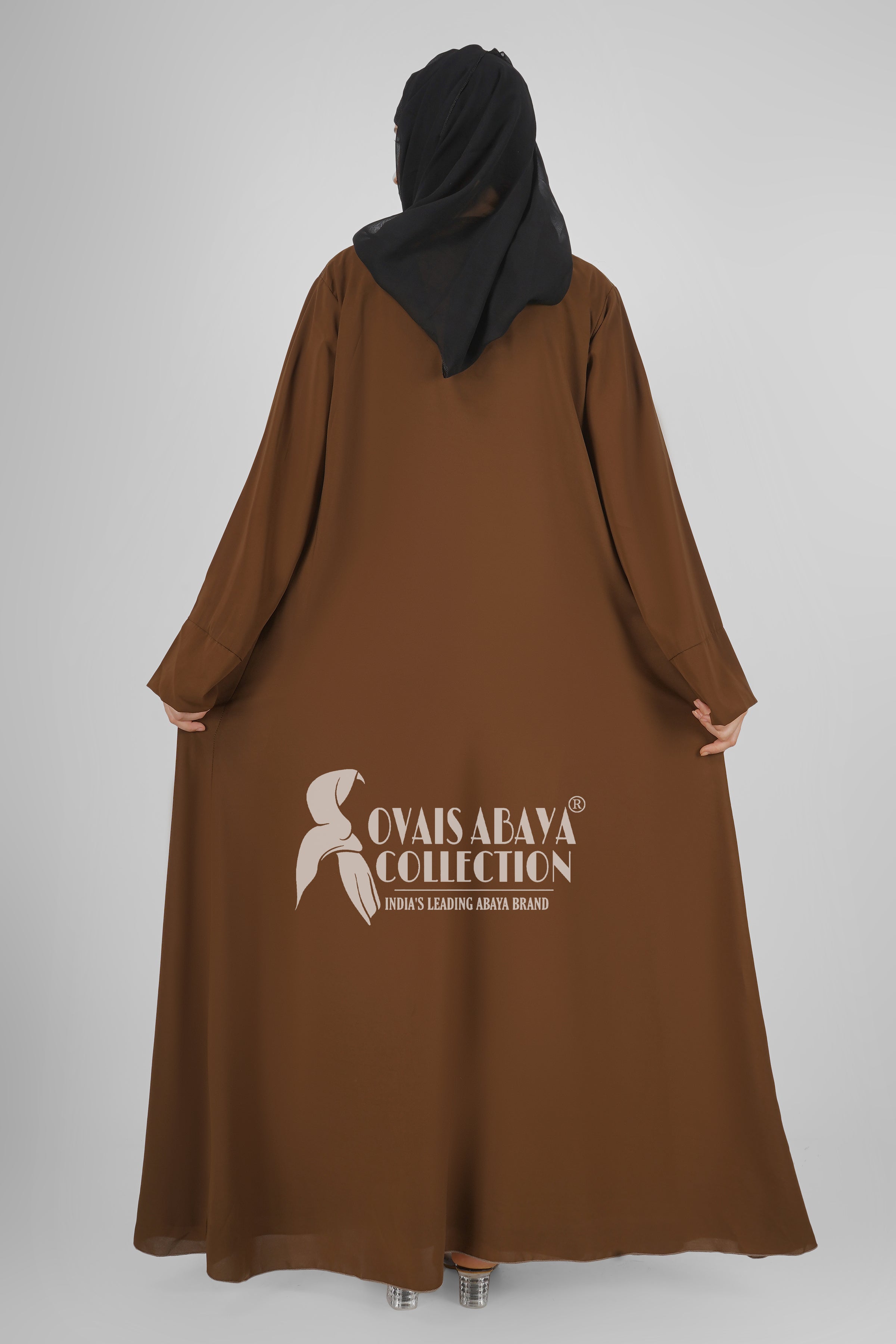 ANAM DOUBLE SHRUG ABAYA MOCHA BROWN  ( NEW LAUNCH )