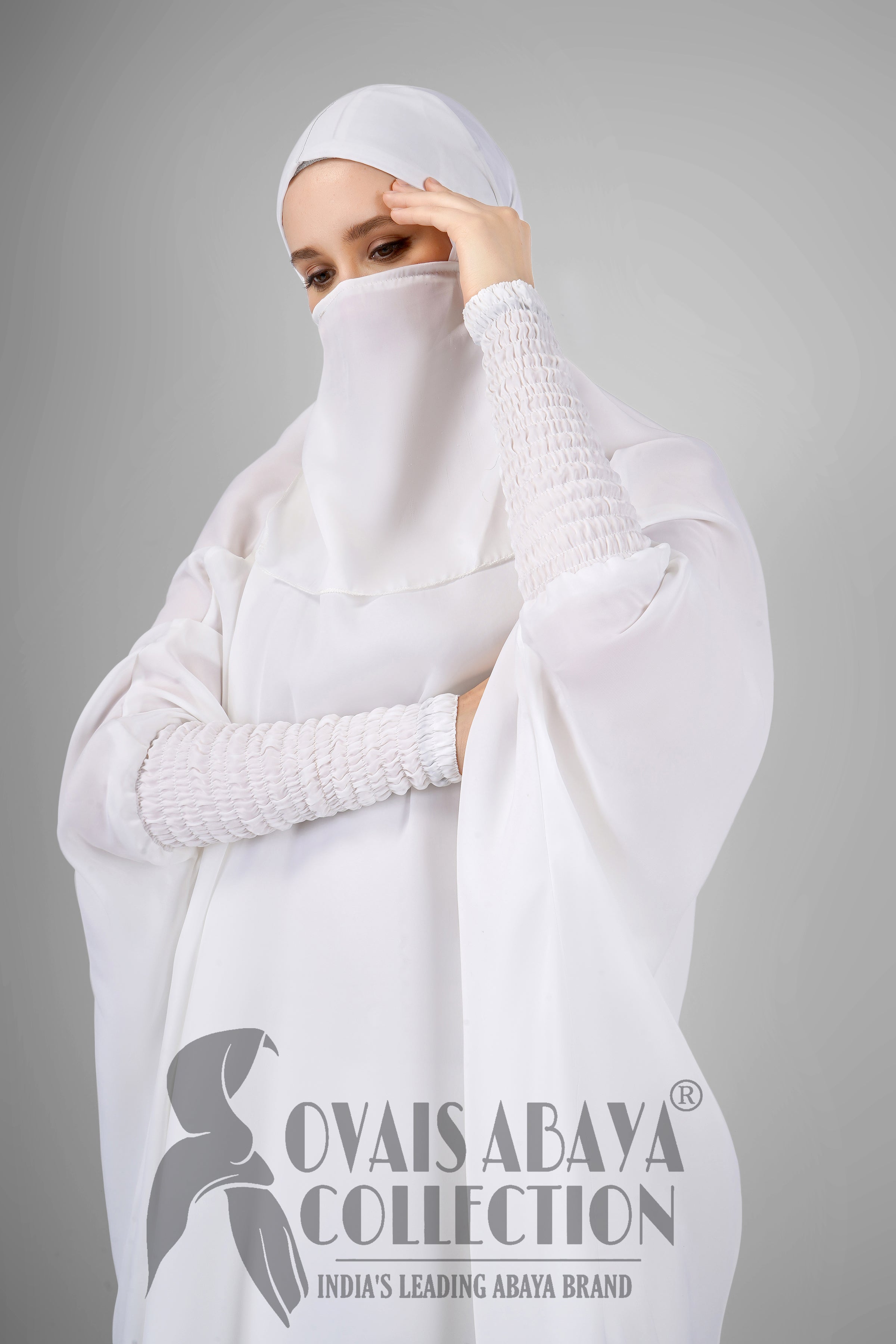 2 Piece Jilbab with Skirt Best of Daily Wear - ( WHITE )