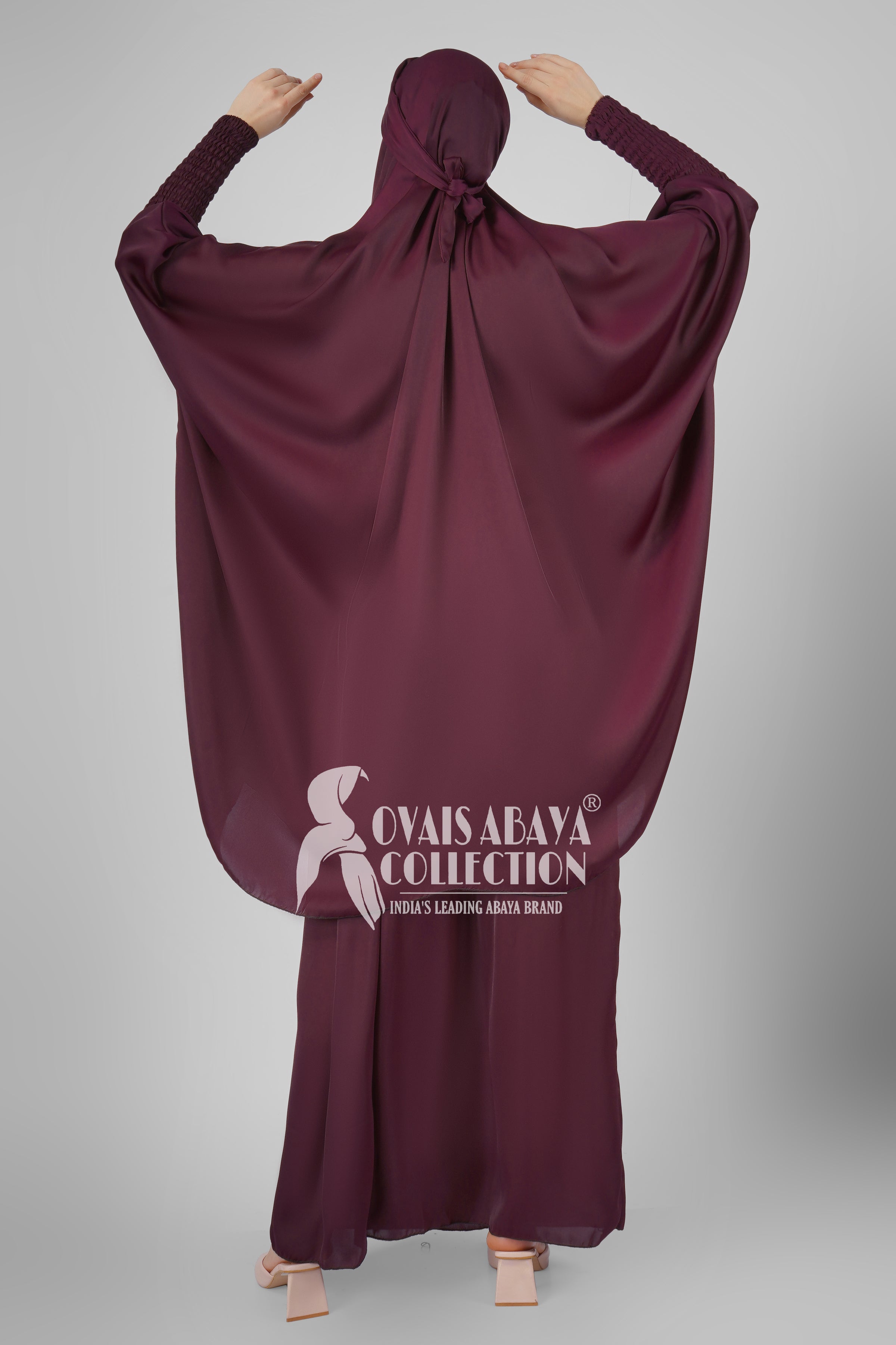 2 Piece Jilbab with Skirt Best of Daily Wear - ( WINE )