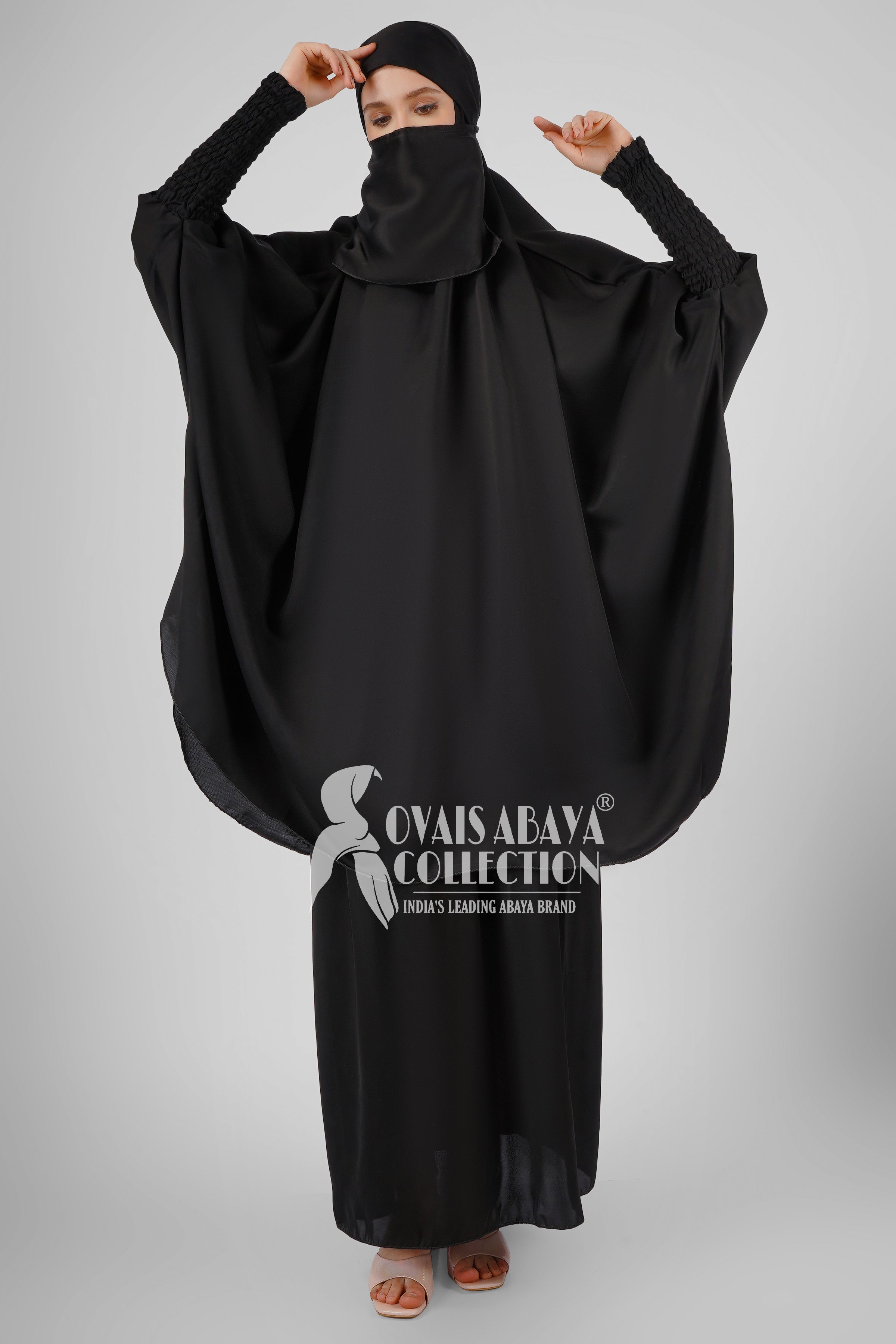 2 Piece Jilbab with Skirt Best of Daily Wear - ( BLACK  )