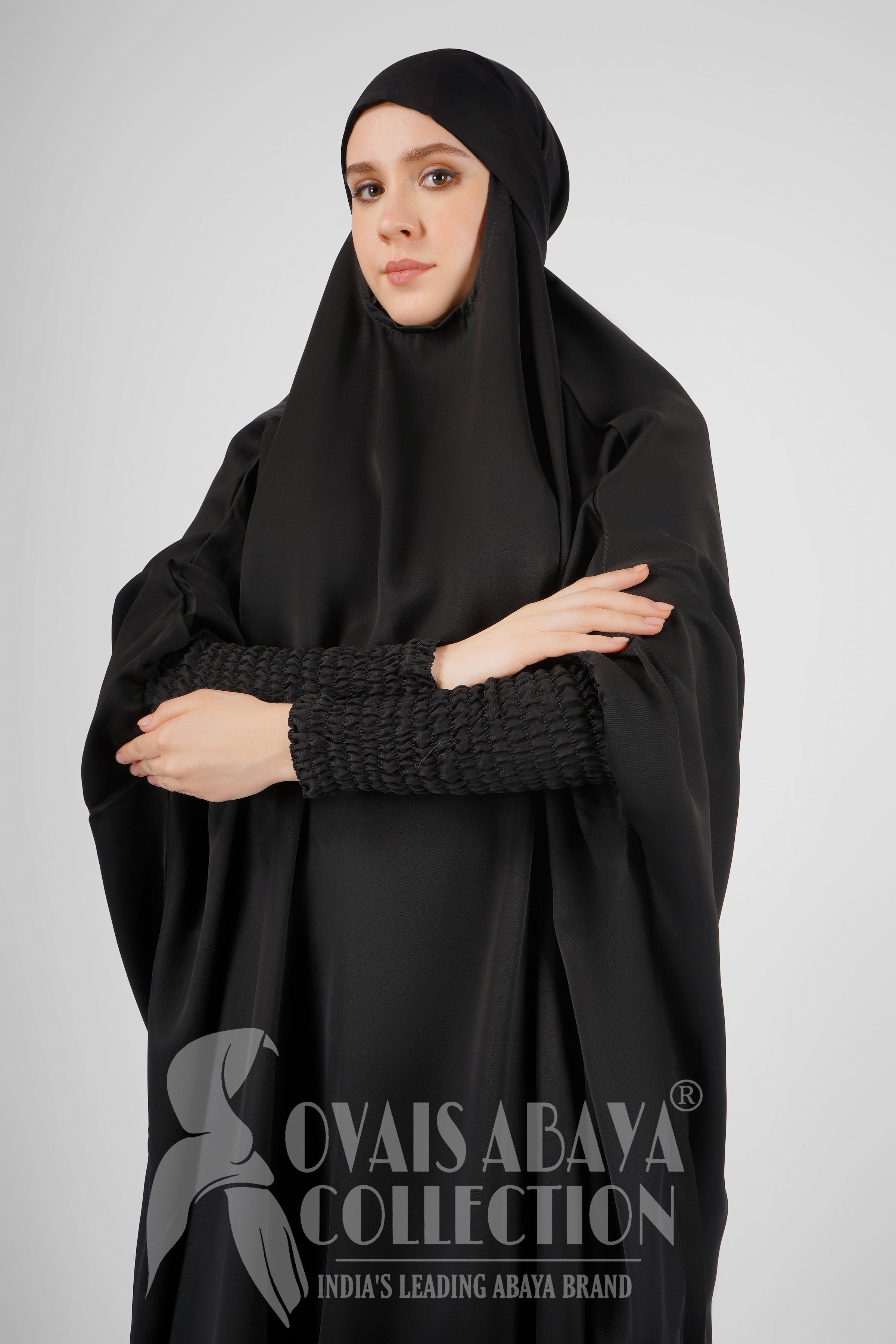 2 Piece Jilbab with Skirt Best of Daily Wear - ( BLACK  )