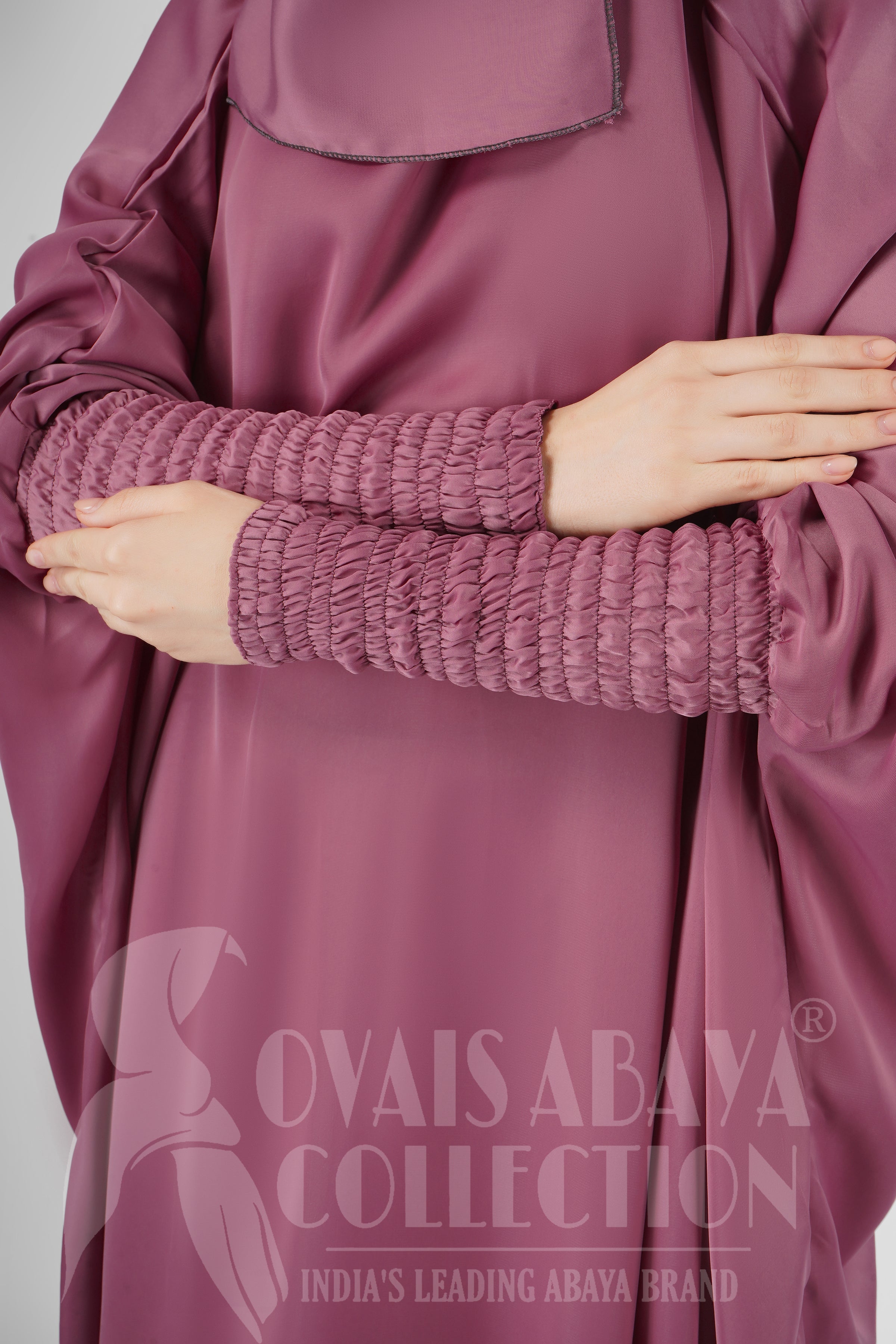 2 Piece Jilbab with Skirt Best of Daily Wear - ( MAUVE PINK )