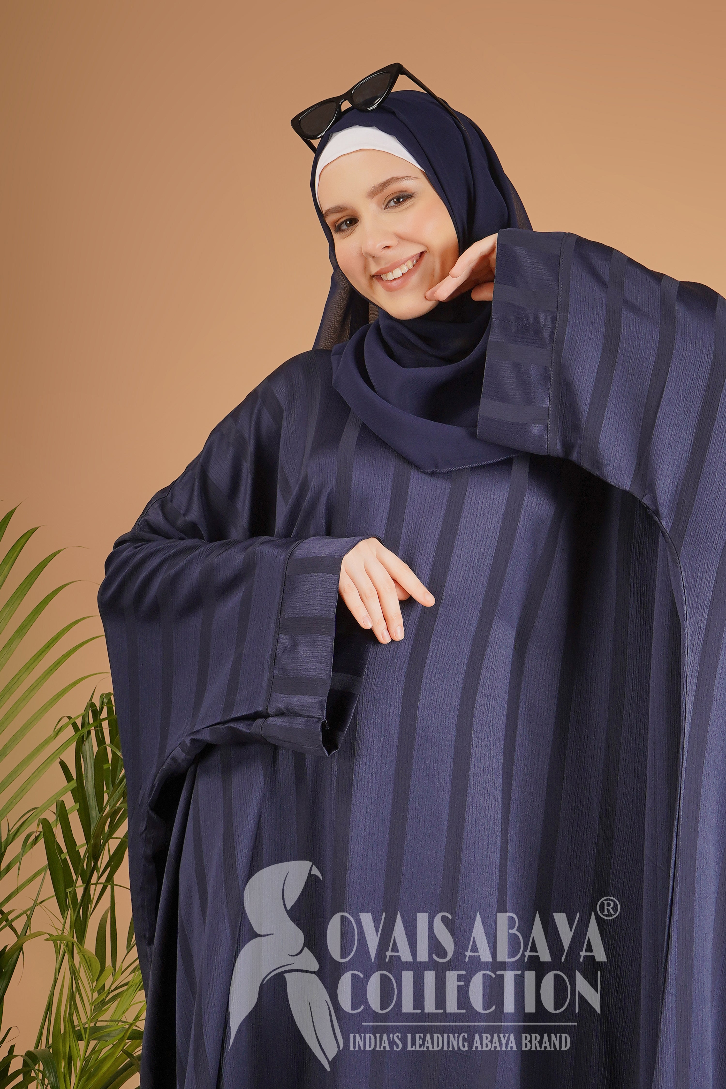 Anabia Turkish Basic Kaftan Abaya BLUE ( NEW LAUNCH )