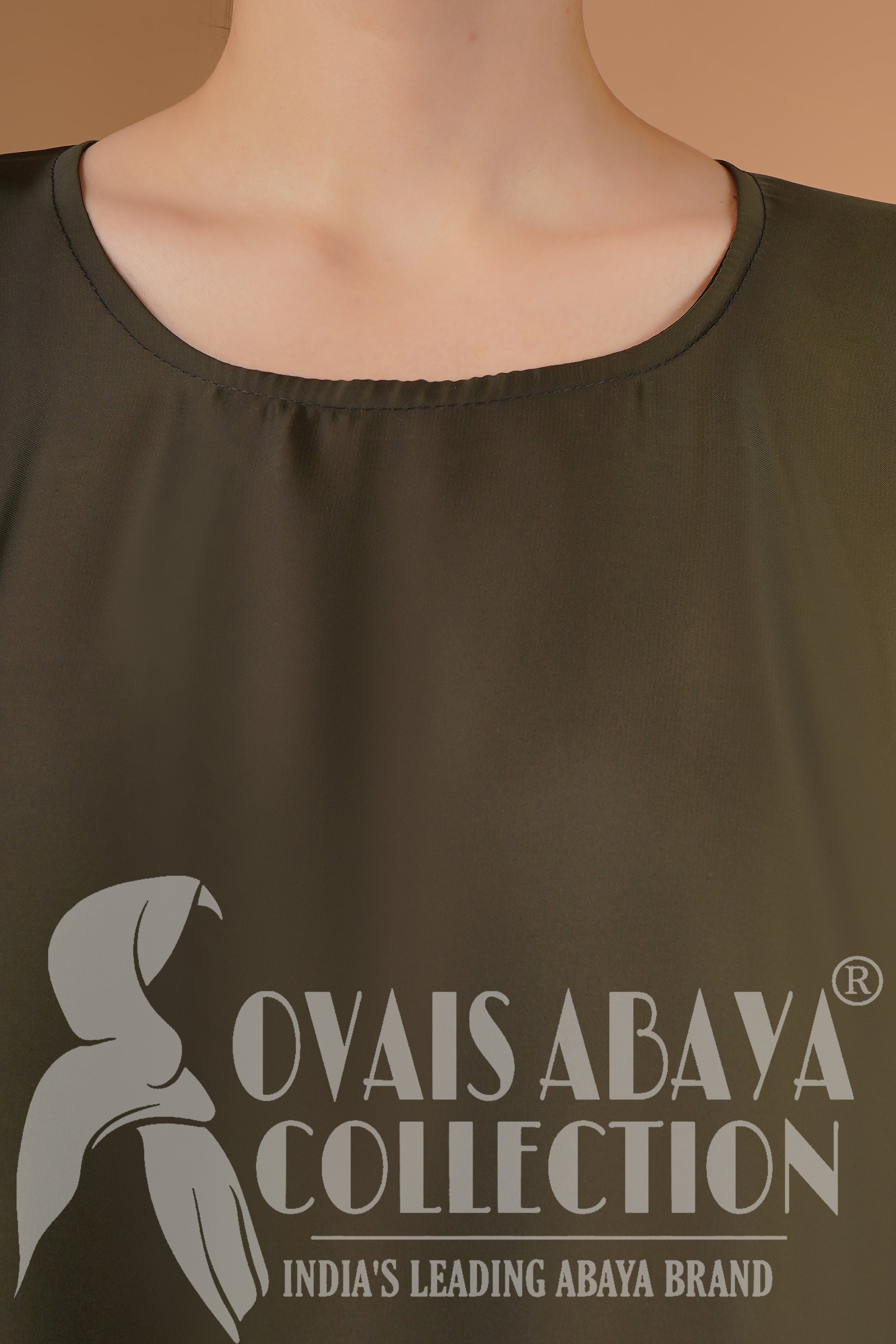 10IN Daily Wear Basic Abaya - ( OLIVE )