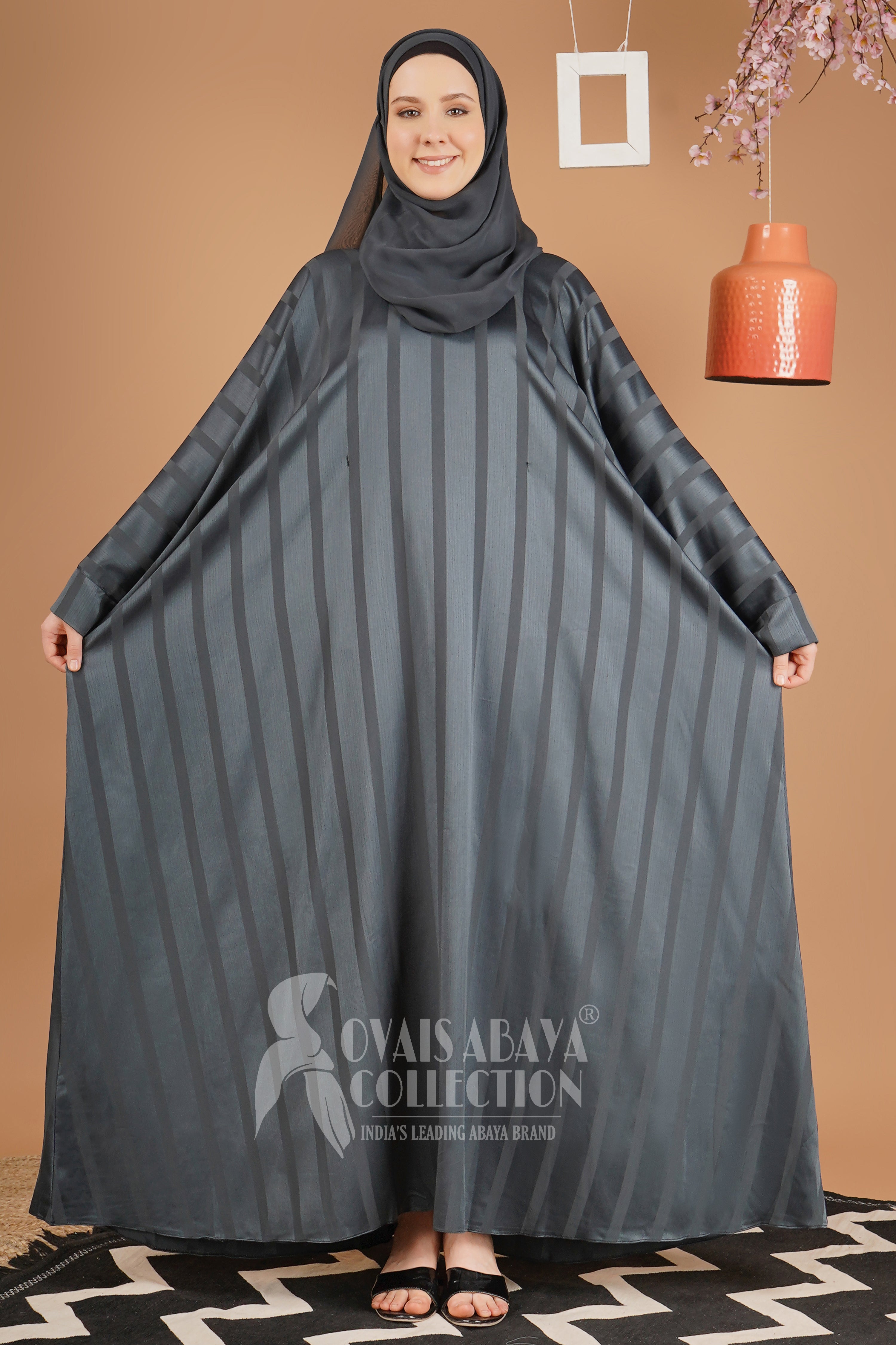 Anabia Turkish Basic Kaftan Abaya HARD TEAL ( NEW LAUNCH )