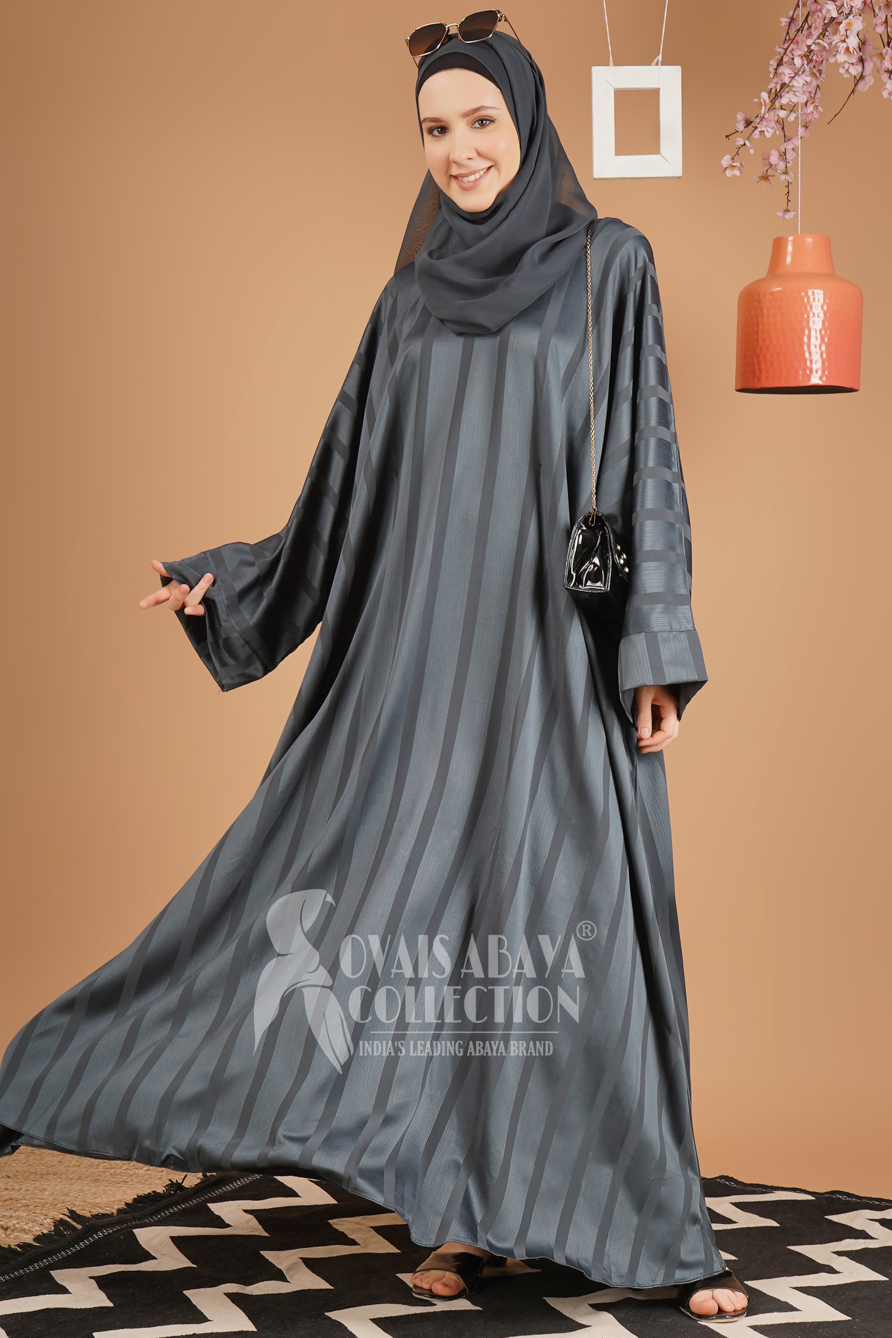 Anabia Turkish Basic Kaftan Abaya HARD TEAL ( NEW LAUNCH )