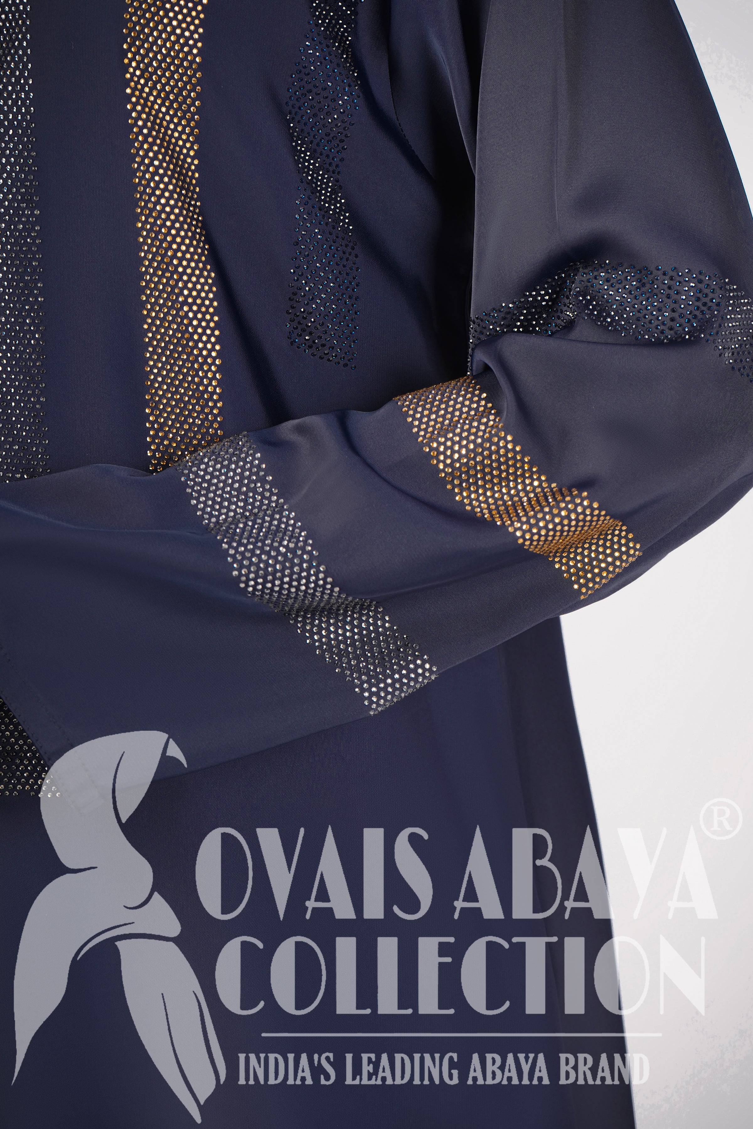 Saima Zipper Abaya BLUE ( NEW LAUNCH )