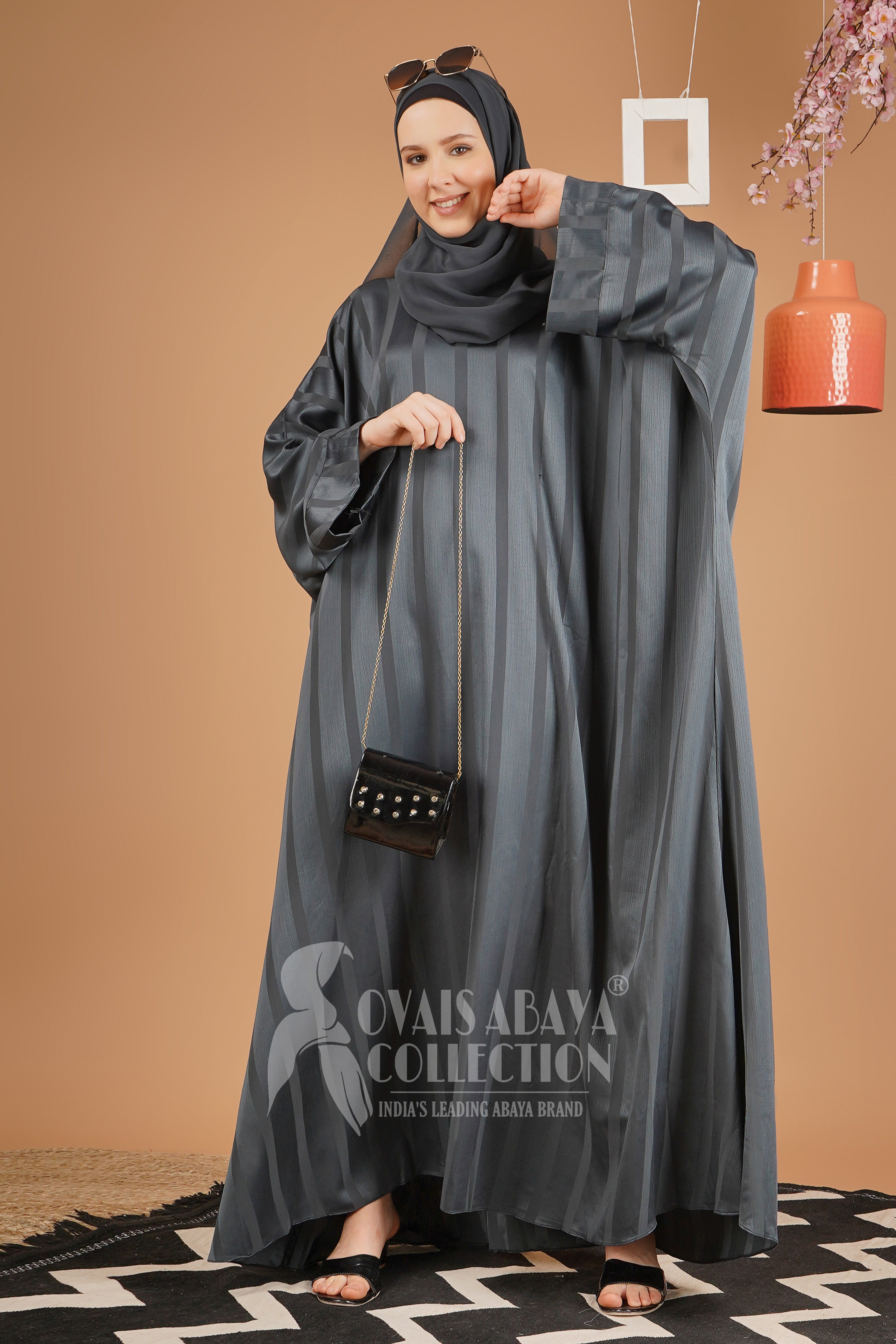 Anabia Turkish Basic Kaftan Abaya HARD TEAL ( NEW LAUNCH )