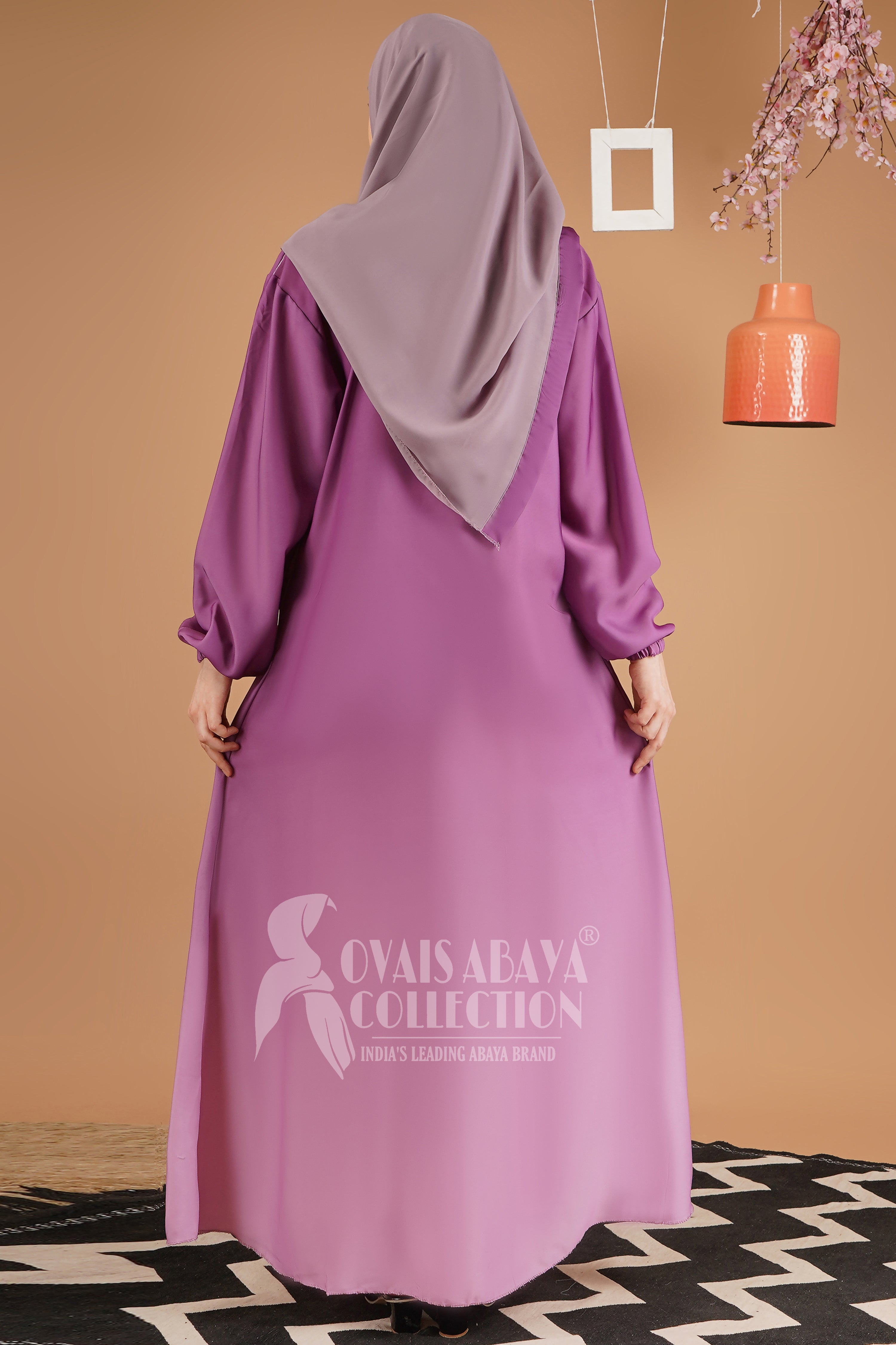 Aliza Orignal Plain Abaya - LILAC PINK ( NEW LAUNCH )