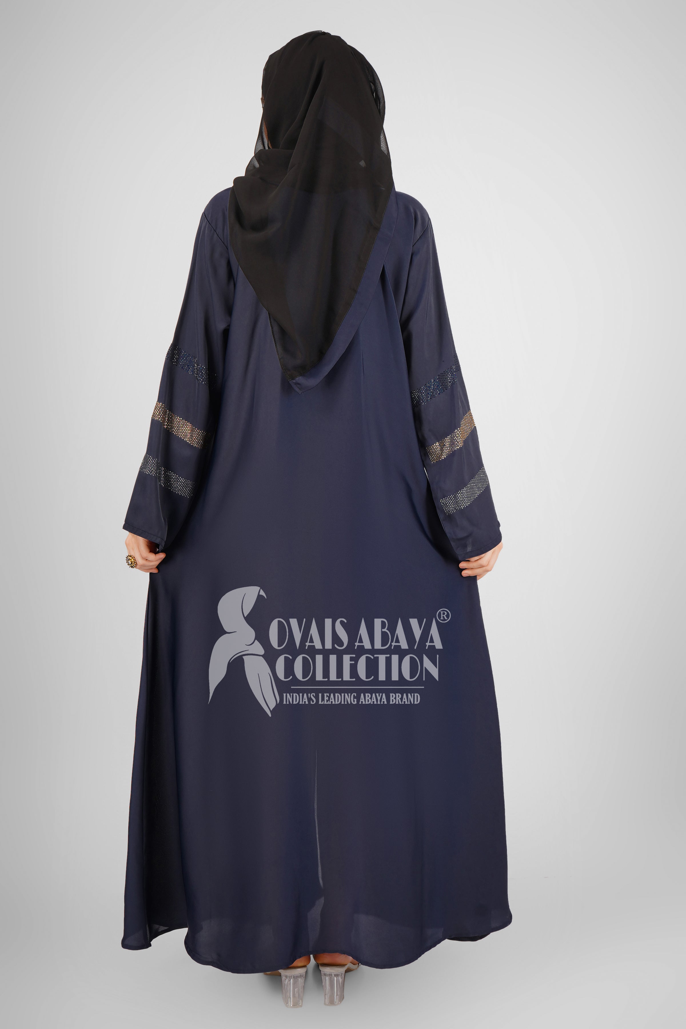 Saima Zipper Abaya BLUE ( NEW LAUNCH )