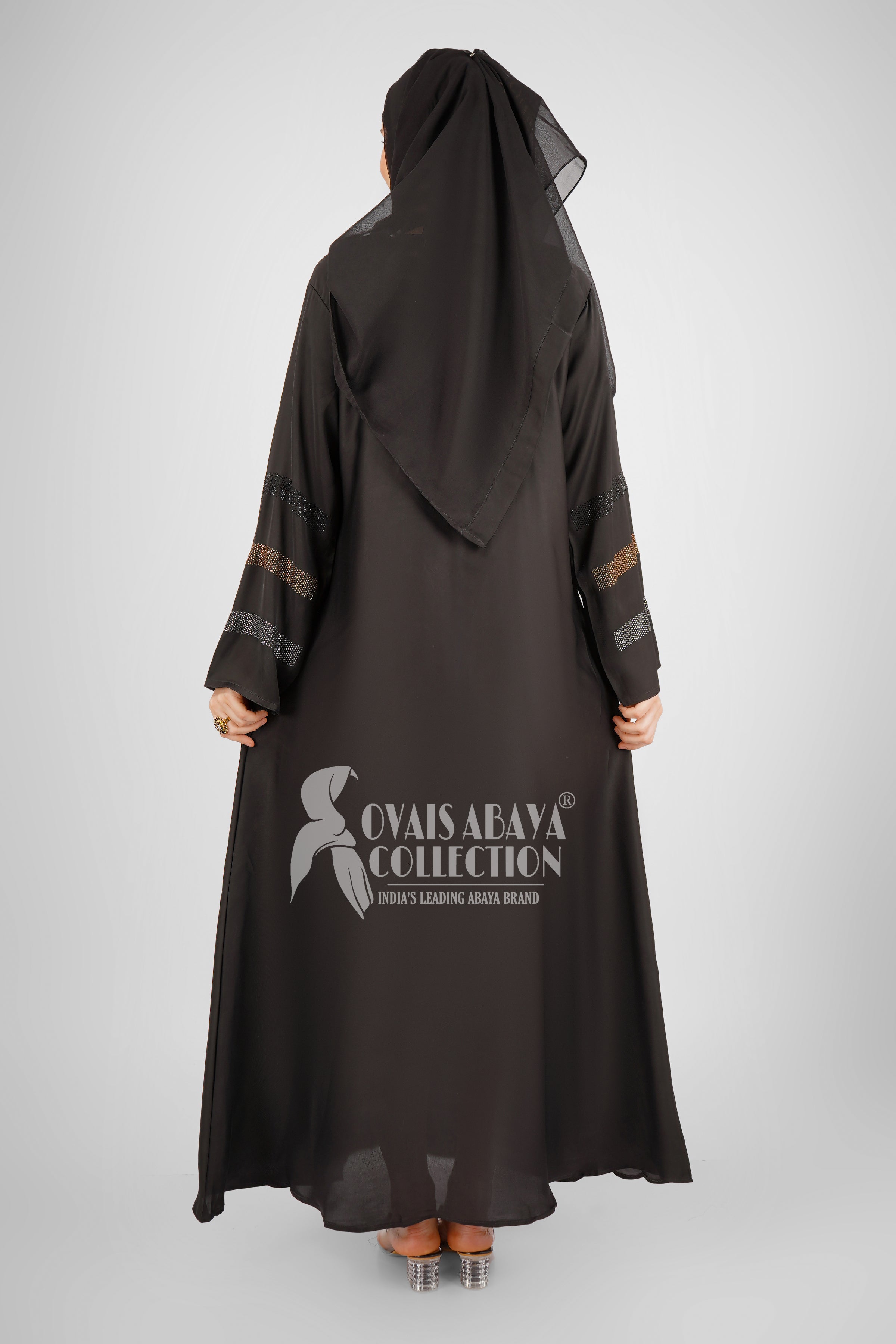 Saima Zipper Abaya BLACK ( NEW LAUNCH )