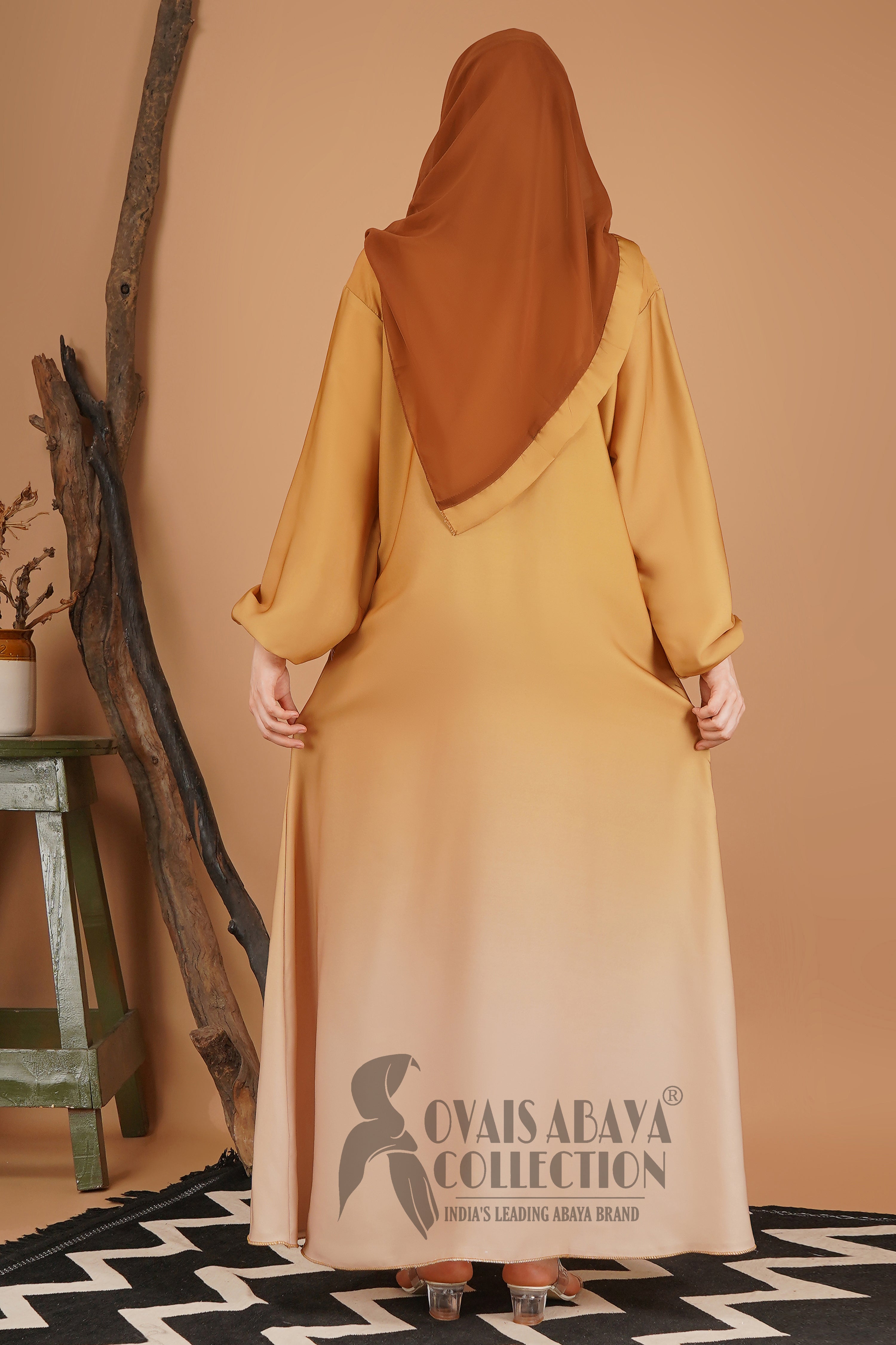 Aliza Orignal Plain Abaya - GOLDEN ( NEW LAUNCH )