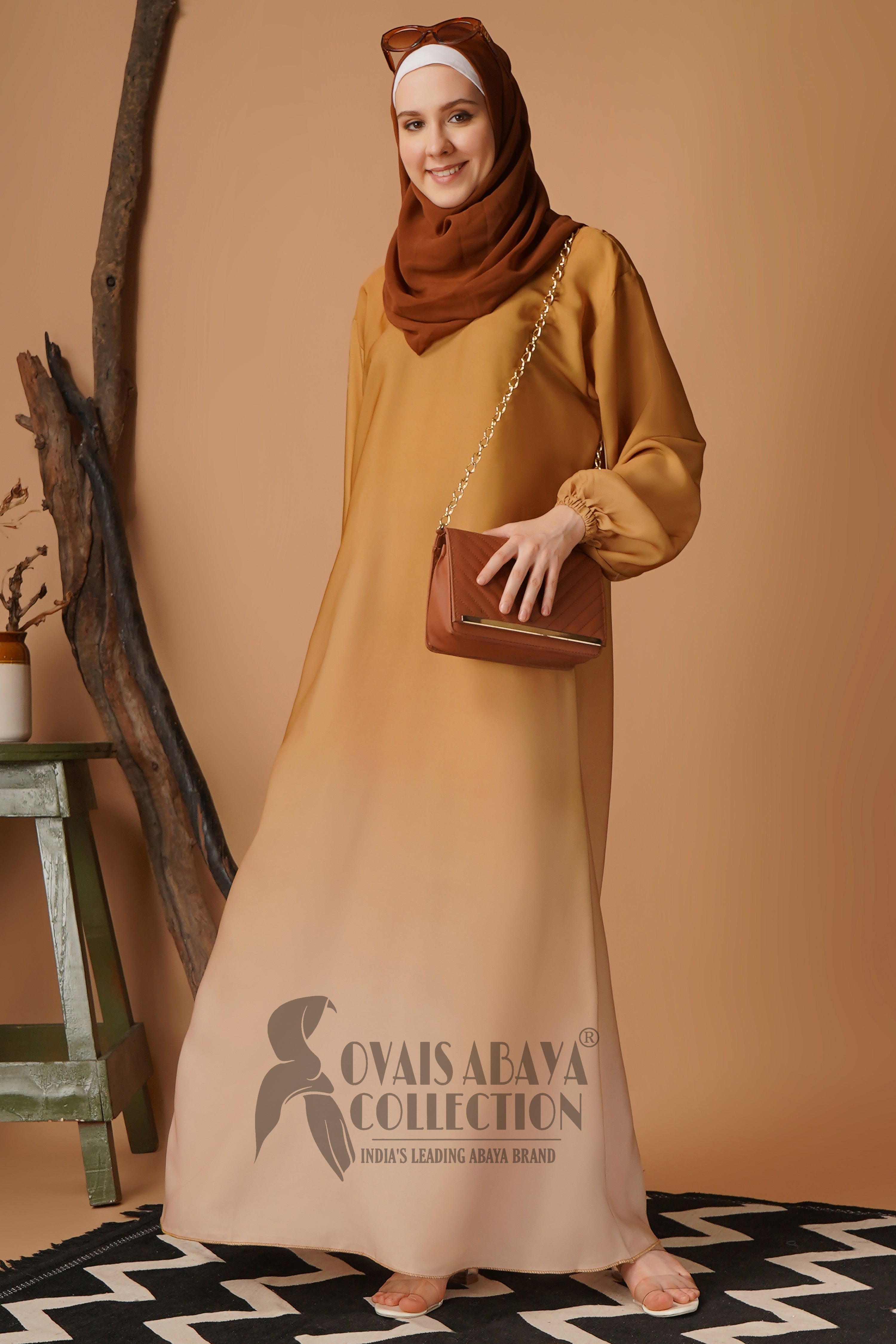 Aliza Orignal Plain Abaya - GOLDEN ( NEW LAUNCH )