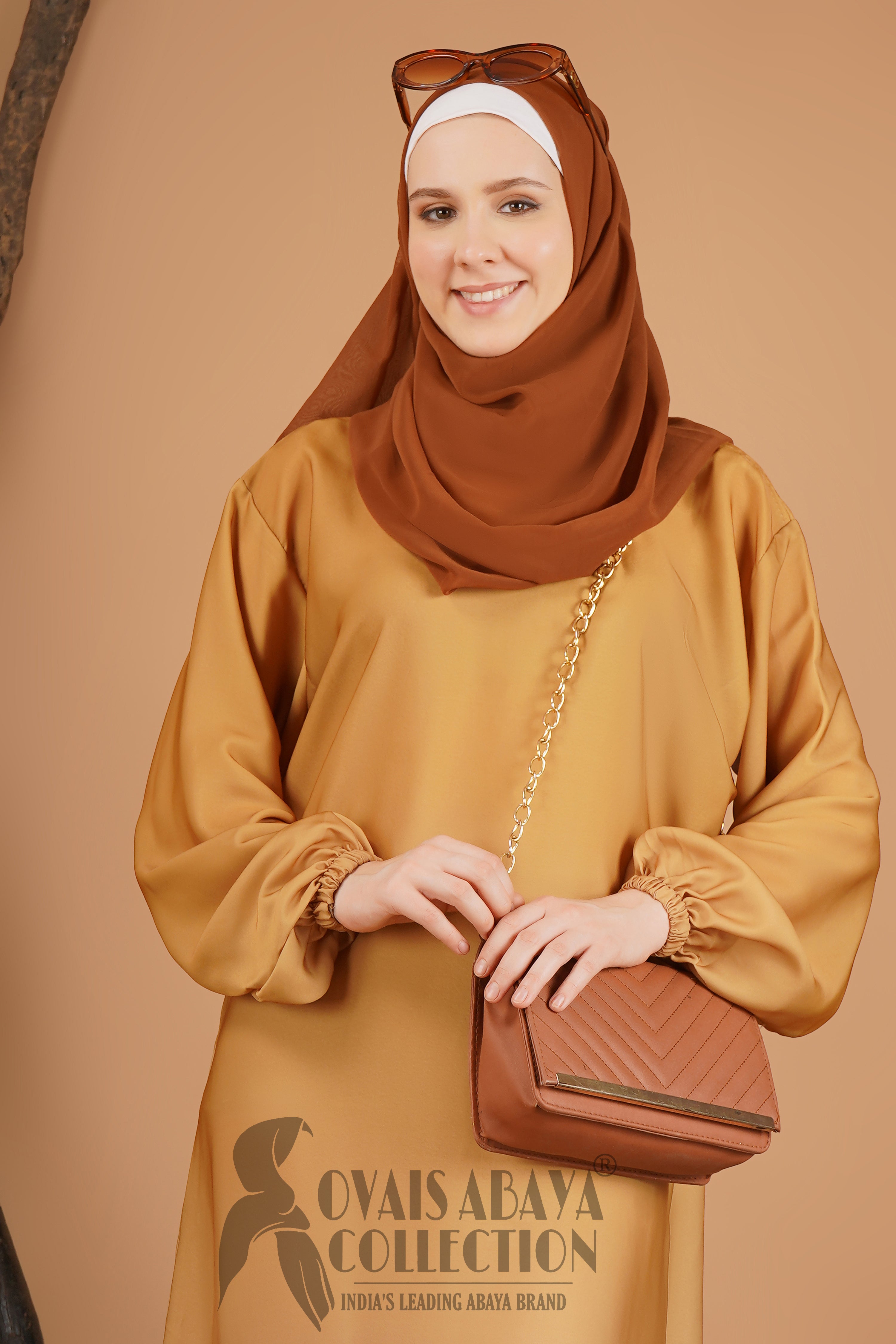 Aliza Orignal Plain Abaya - GOLDEN ( NEW LAUNCH )