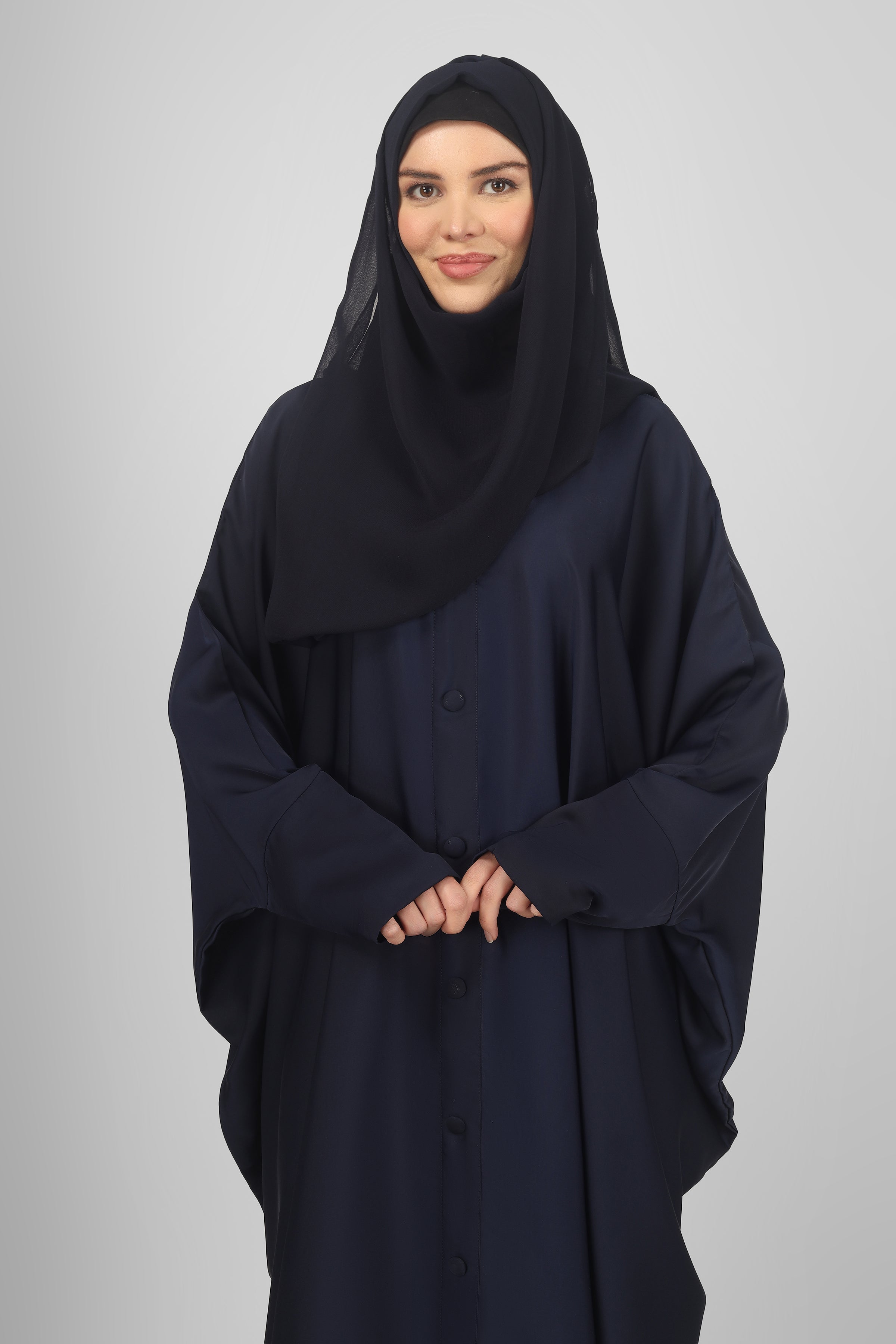 870 FITTING SLEEVE ABAYA | NAVY BLUE