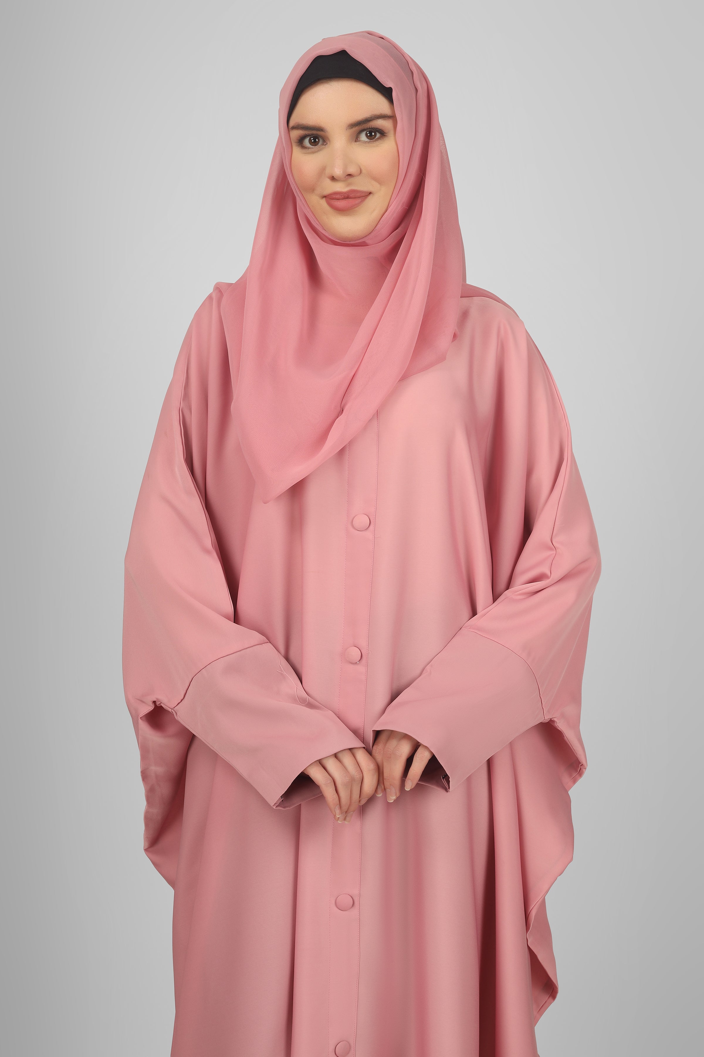 870 FITTING SLEEVE ABAYA | PINK