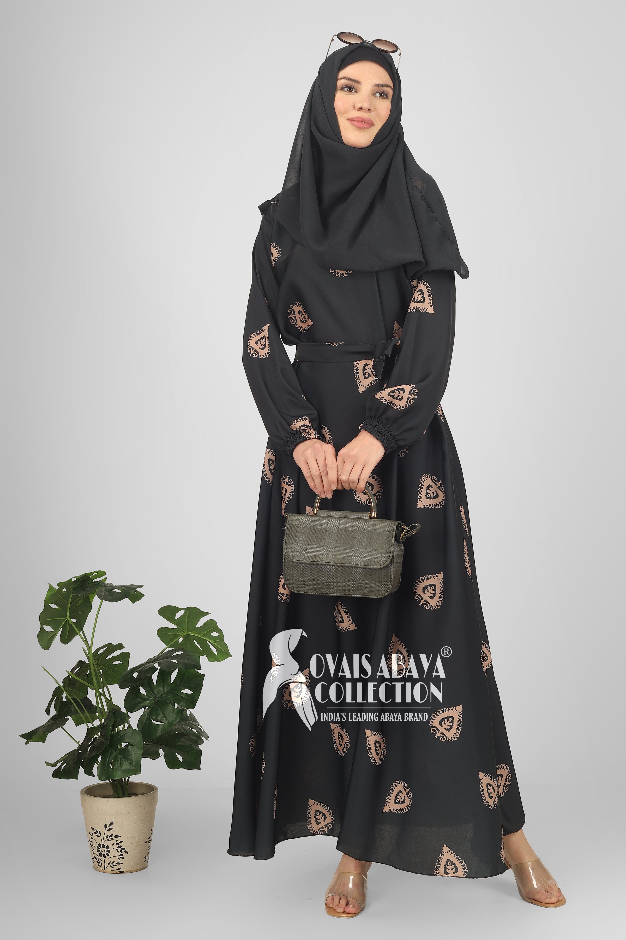 Aliza Orignal Printed Abaya - ( SHADE - 4  )