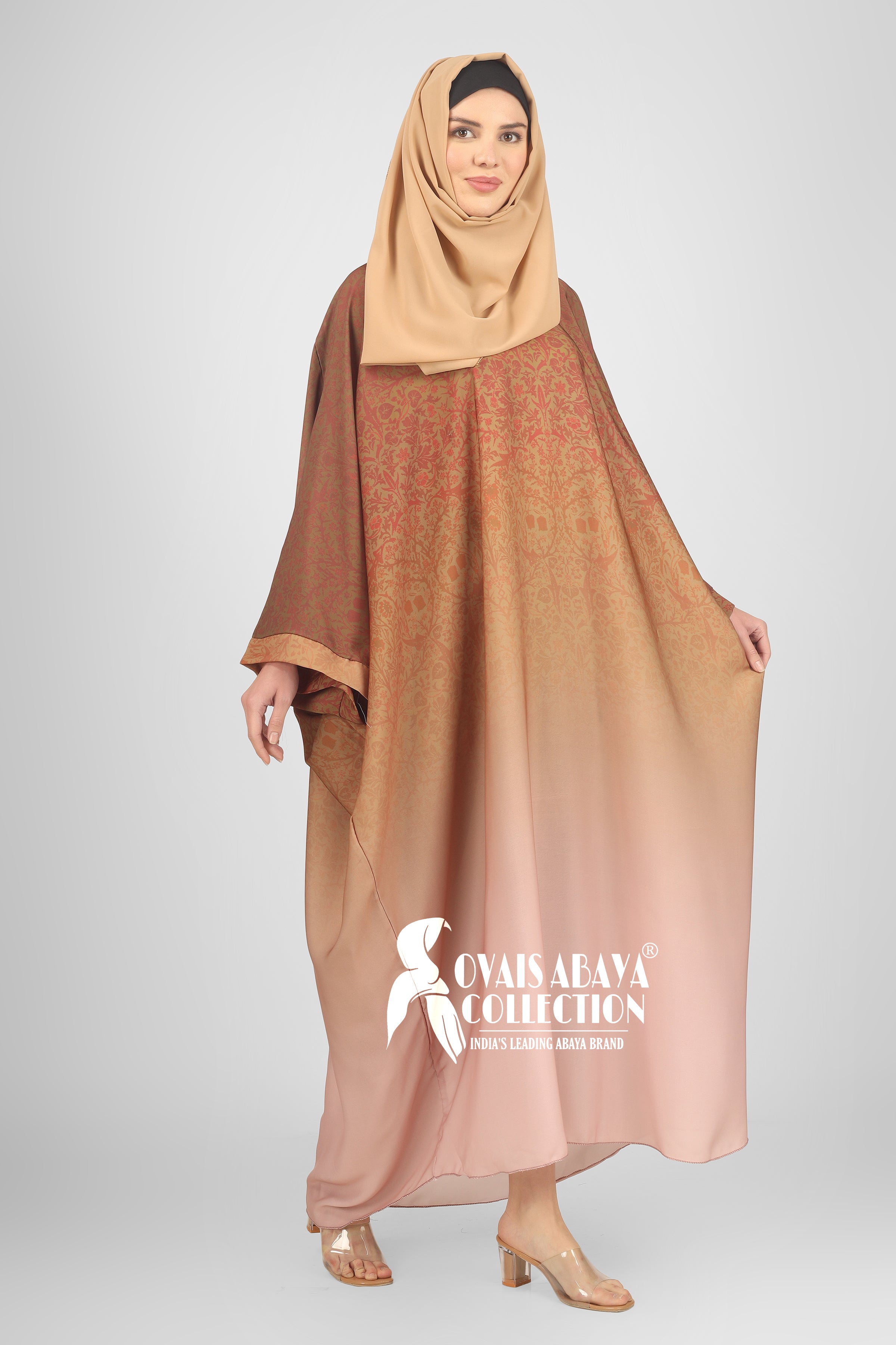 Aliza Orignal Printed Kaftan Abaya - ( SHADE 1 )