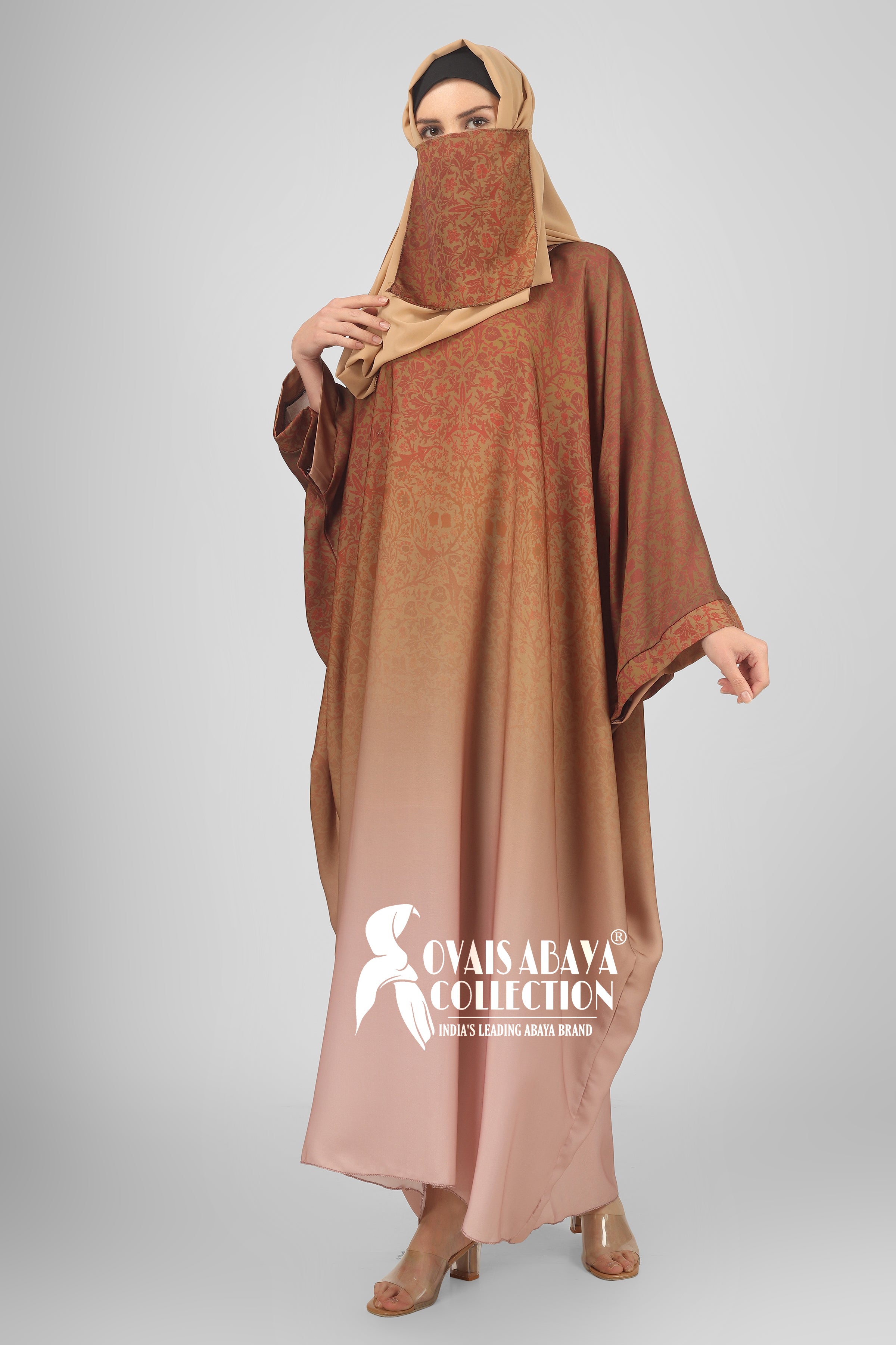 Aliza Orignal Printed Kaftan Abaya - ( SHADE 1 )