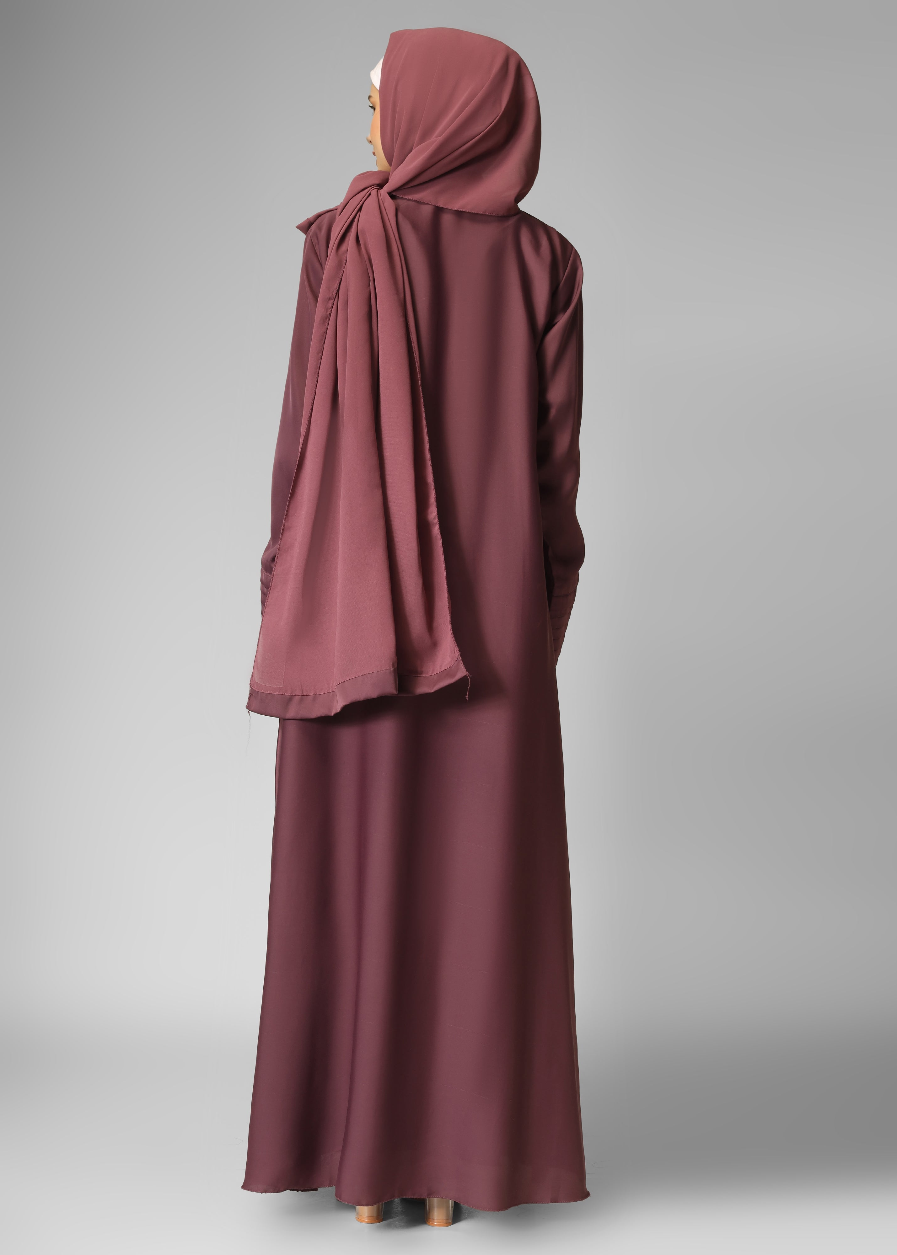AMEERAH DOUBLE SHRUG ABAYA | LAVENDER