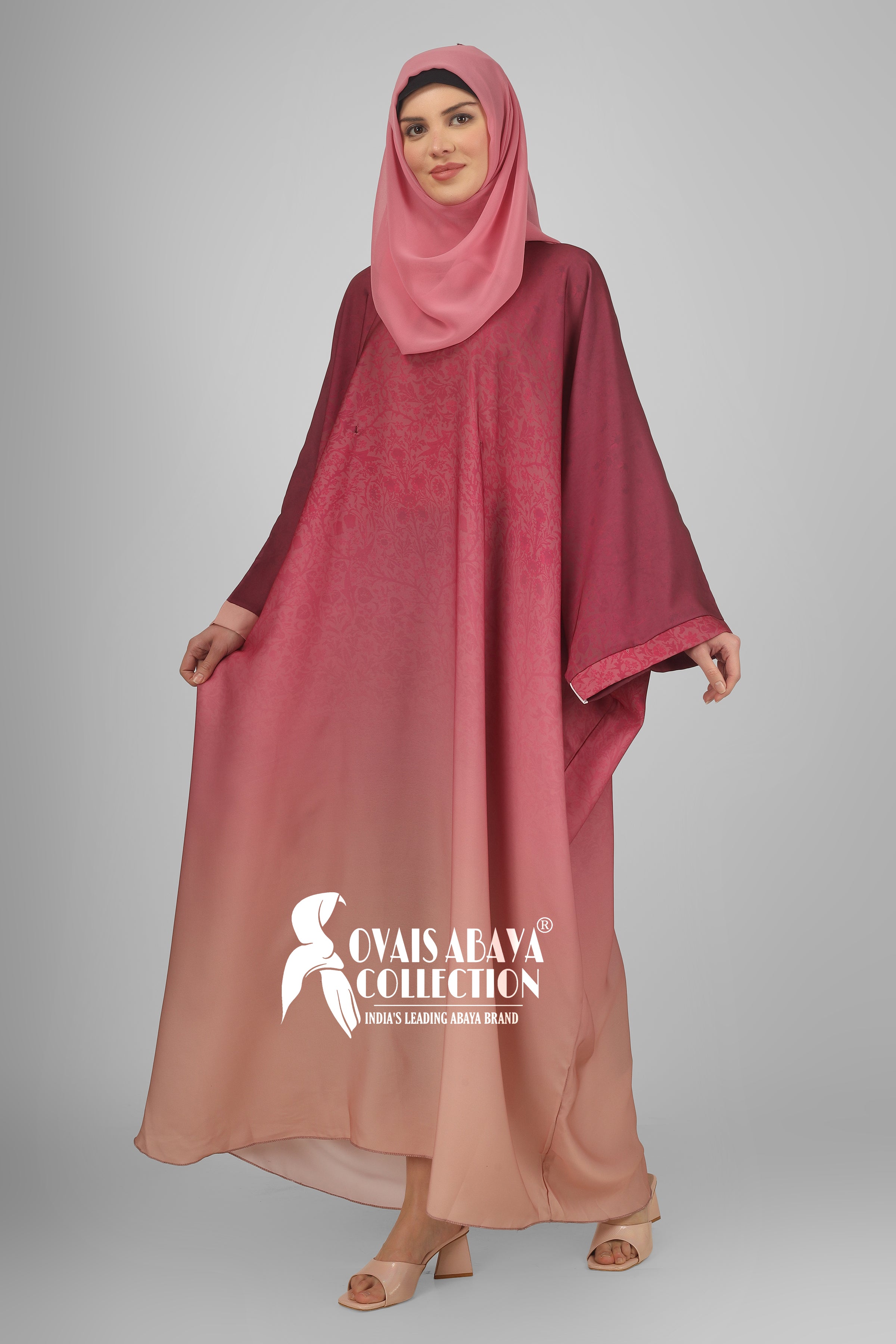 Aliza Orignal Printed Kaftan Abaya - ( SHADE 3 )