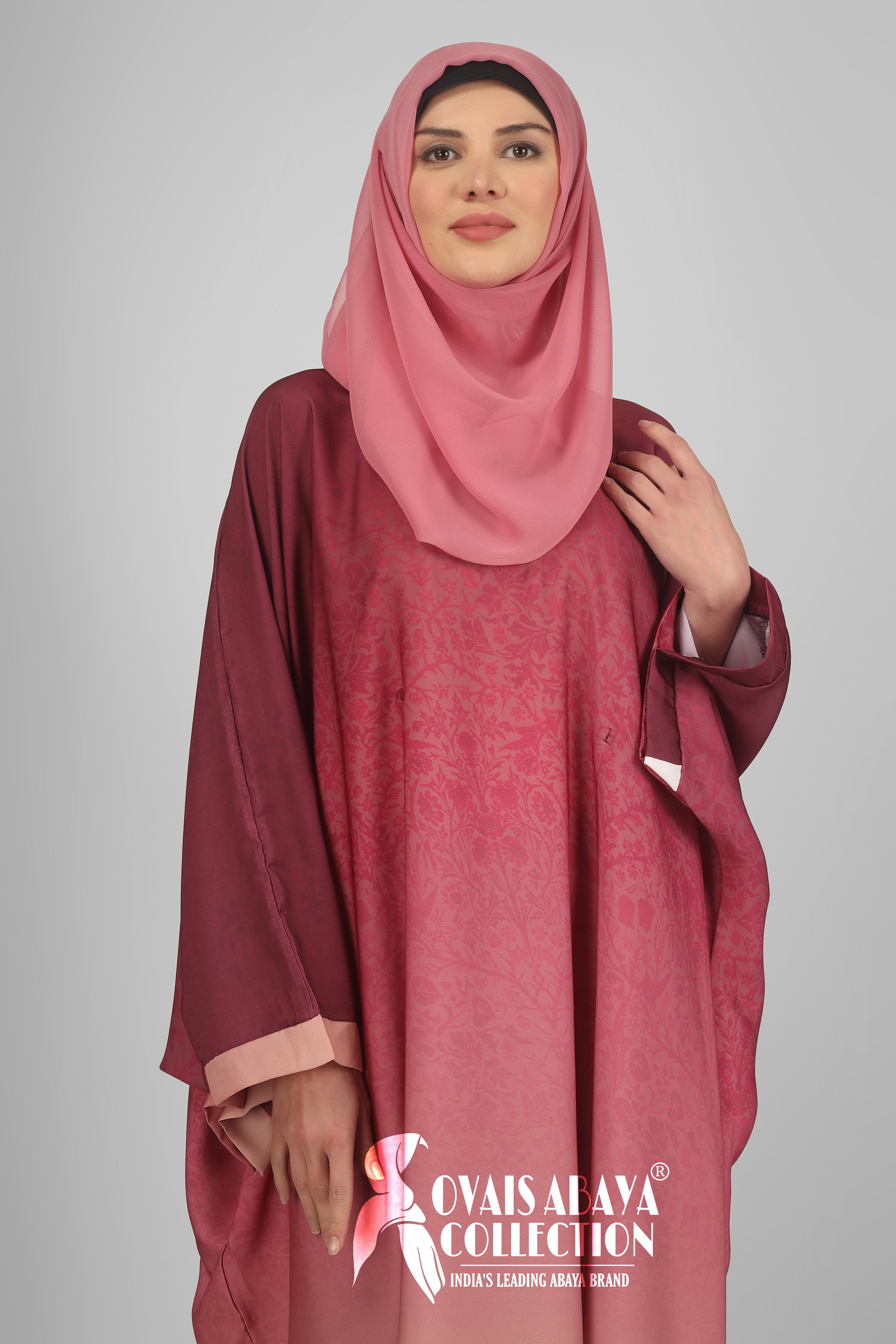 Aliza Orignal Printed Kaftan Abaya - ( SHADE 3 )