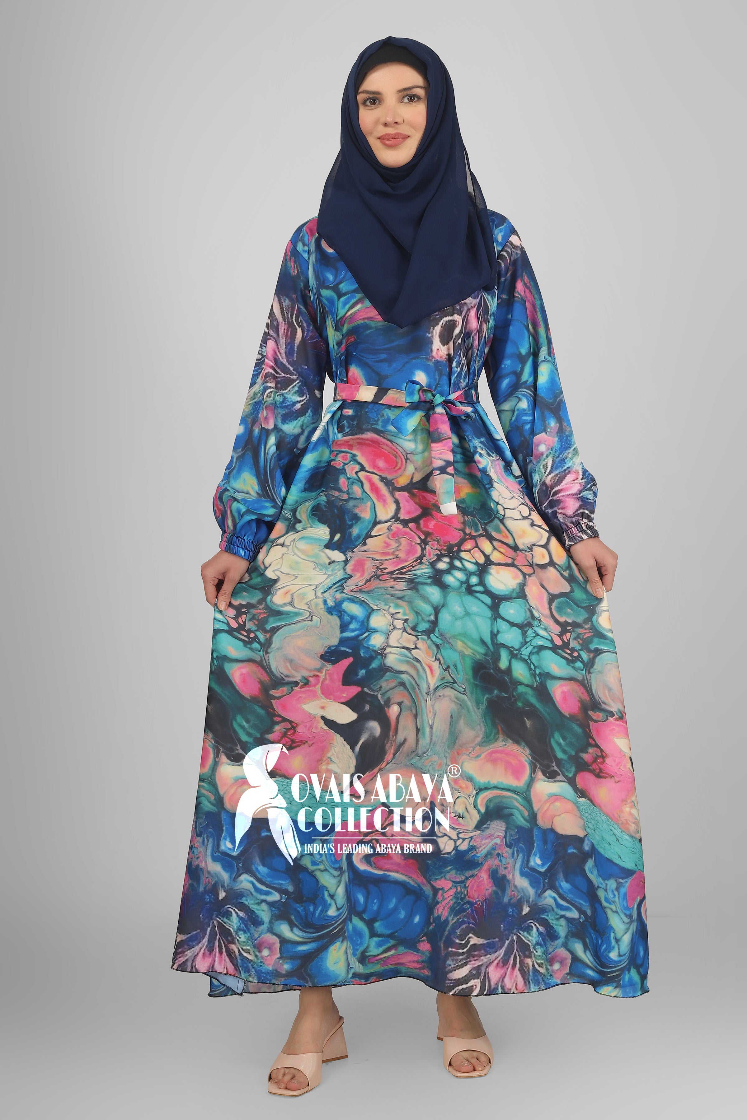 Aliza Orignal Printed Abaya - ( SHADE - 5 )